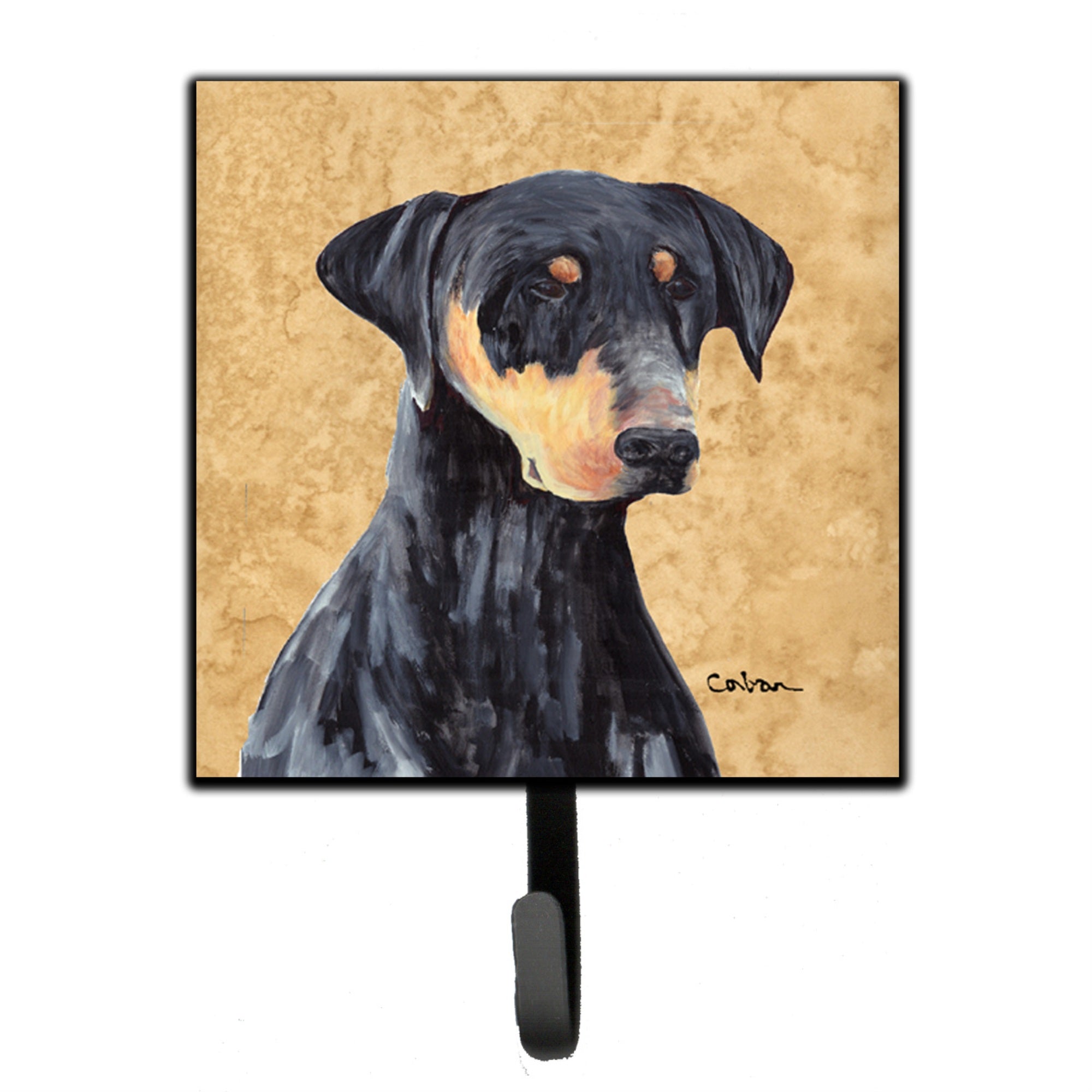 Caroline'S Treasures Sc9126Sh4 Doberman Leash Holder Or Key Hook, Small, Multicolor