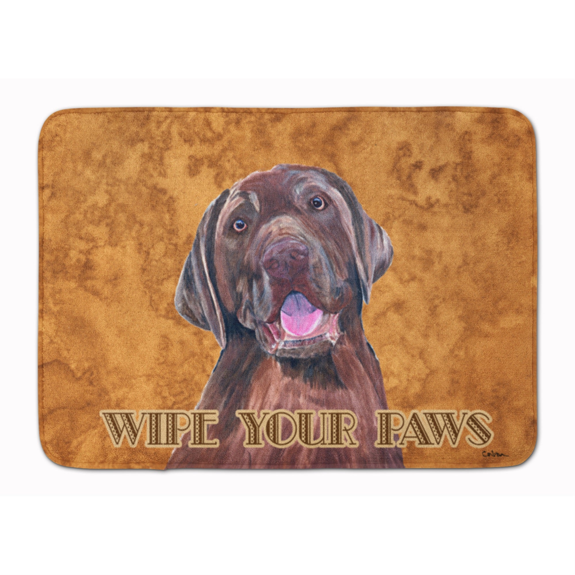 Caroline'S Treasures Labrador Wipe Your Paws Floor Mat, 19 X 27, Multicolor