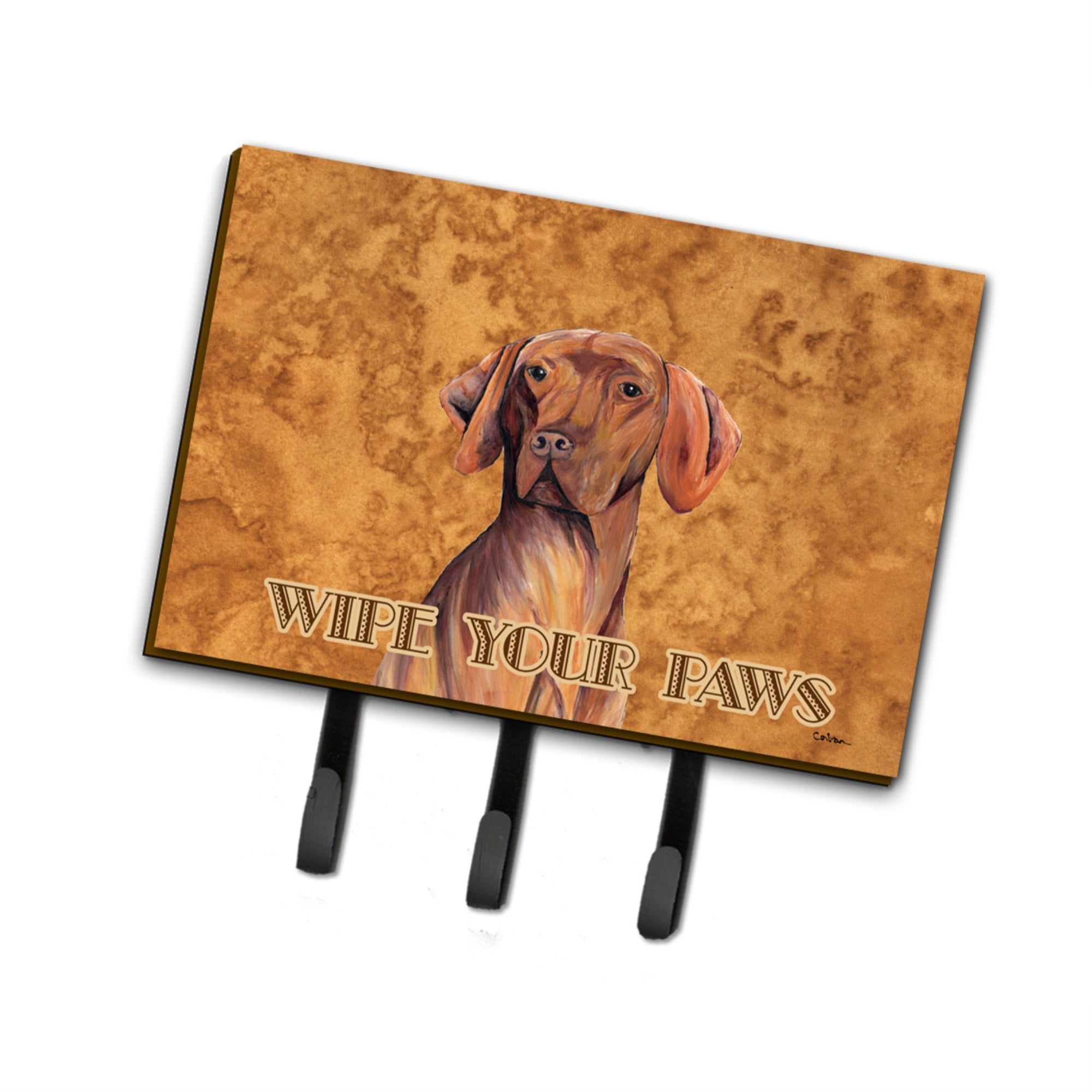 Caroline'S Treasures Sc9132Th68 Vizsla Wipe Your Paws Leash Or Key Holder, Large, Multicolor