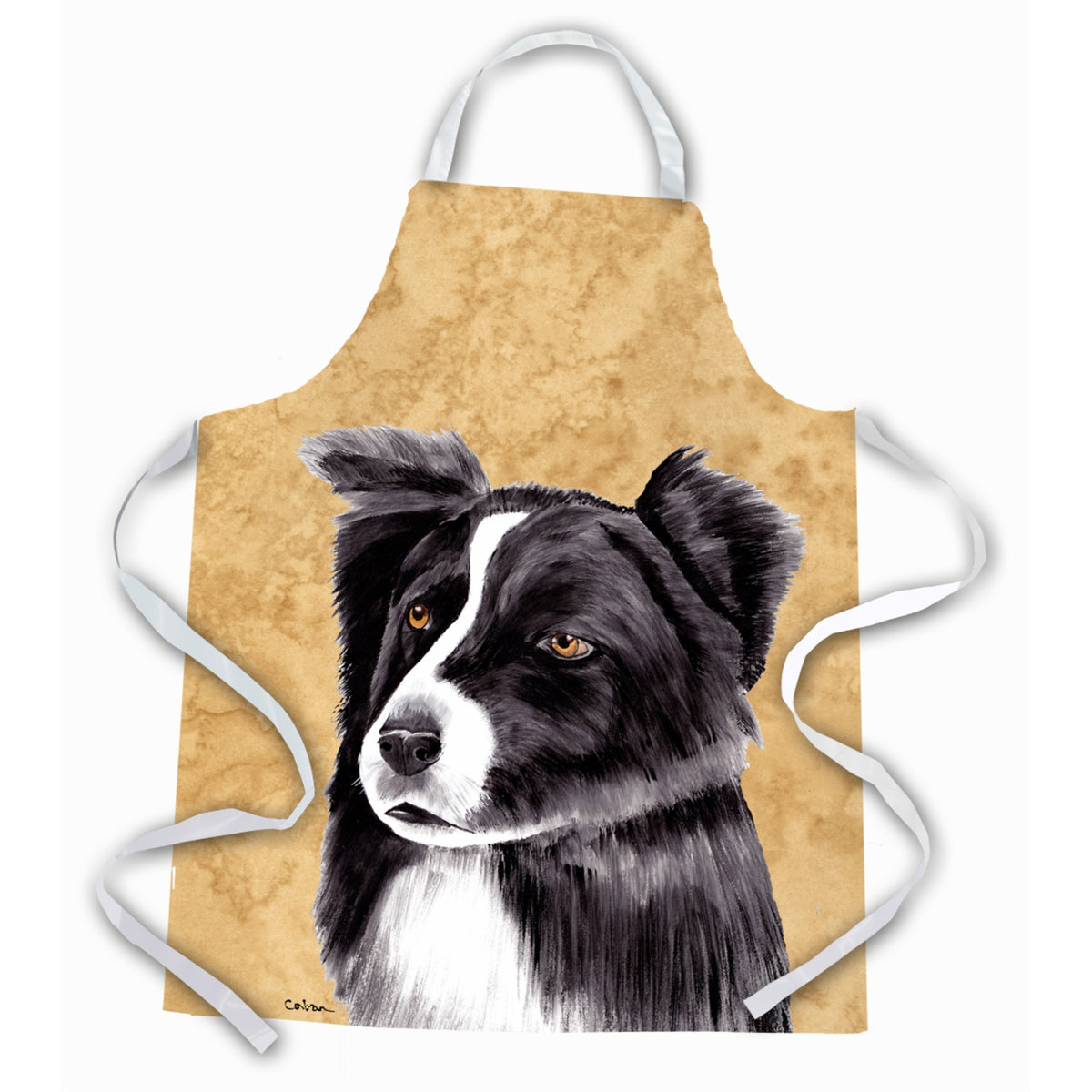Caroline'S Treasures Sc9138Apron Border Collie Apron, Large, Multicolor