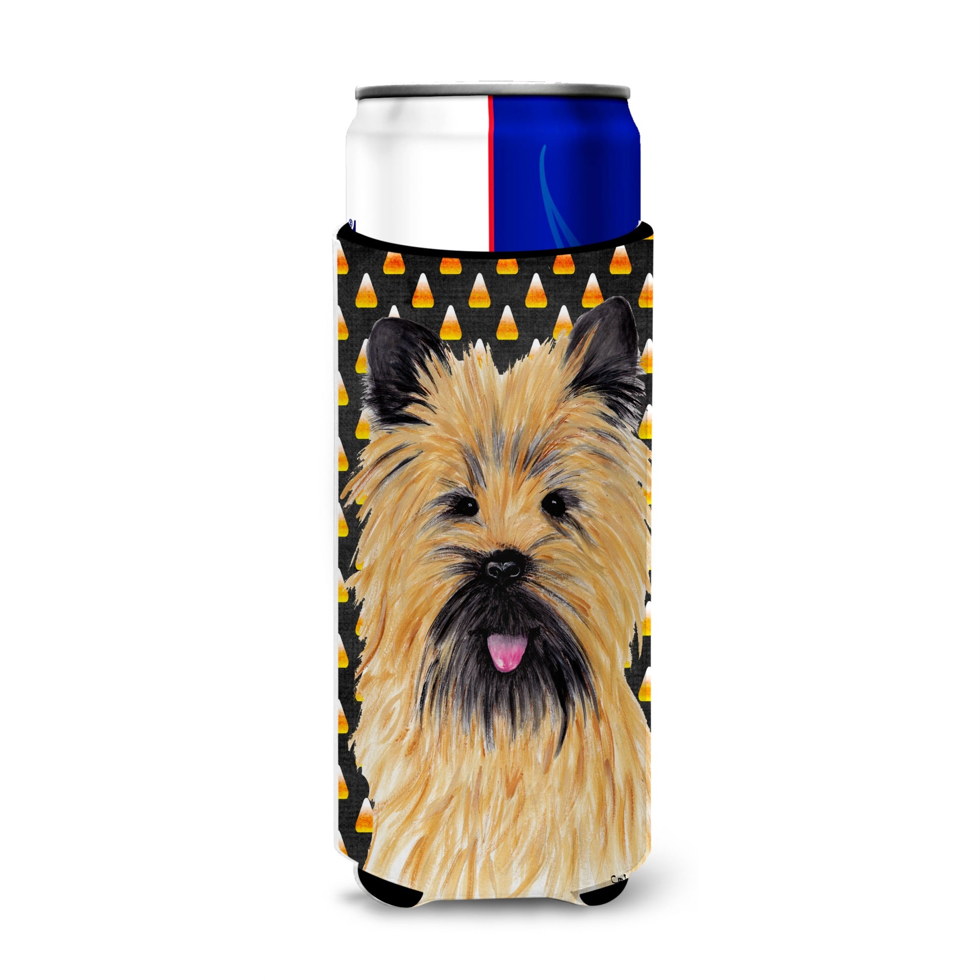 Cairn Terrier Candy Corn Halloween Portrait Ultra Beverage Insulators For Slim Cans Sc9199Muk
