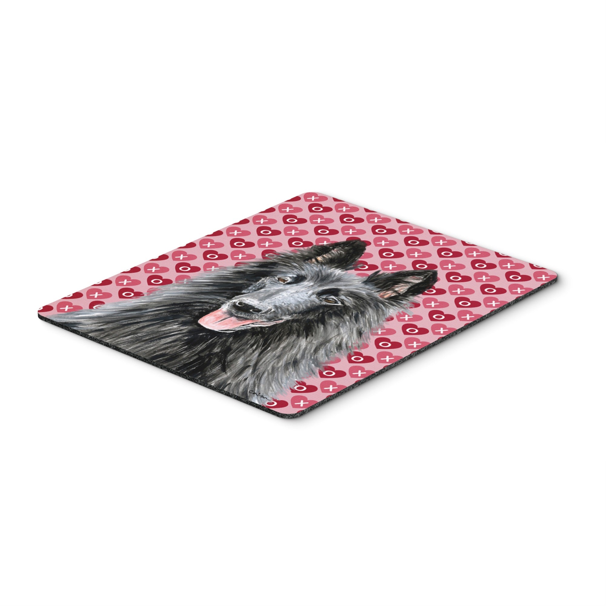 Caroline'S Treasures Belgian Sheepdog Hearts Love & Valentine'S Day Mouse Pad/Hot Pad/Trivet (Sc9241Mp)