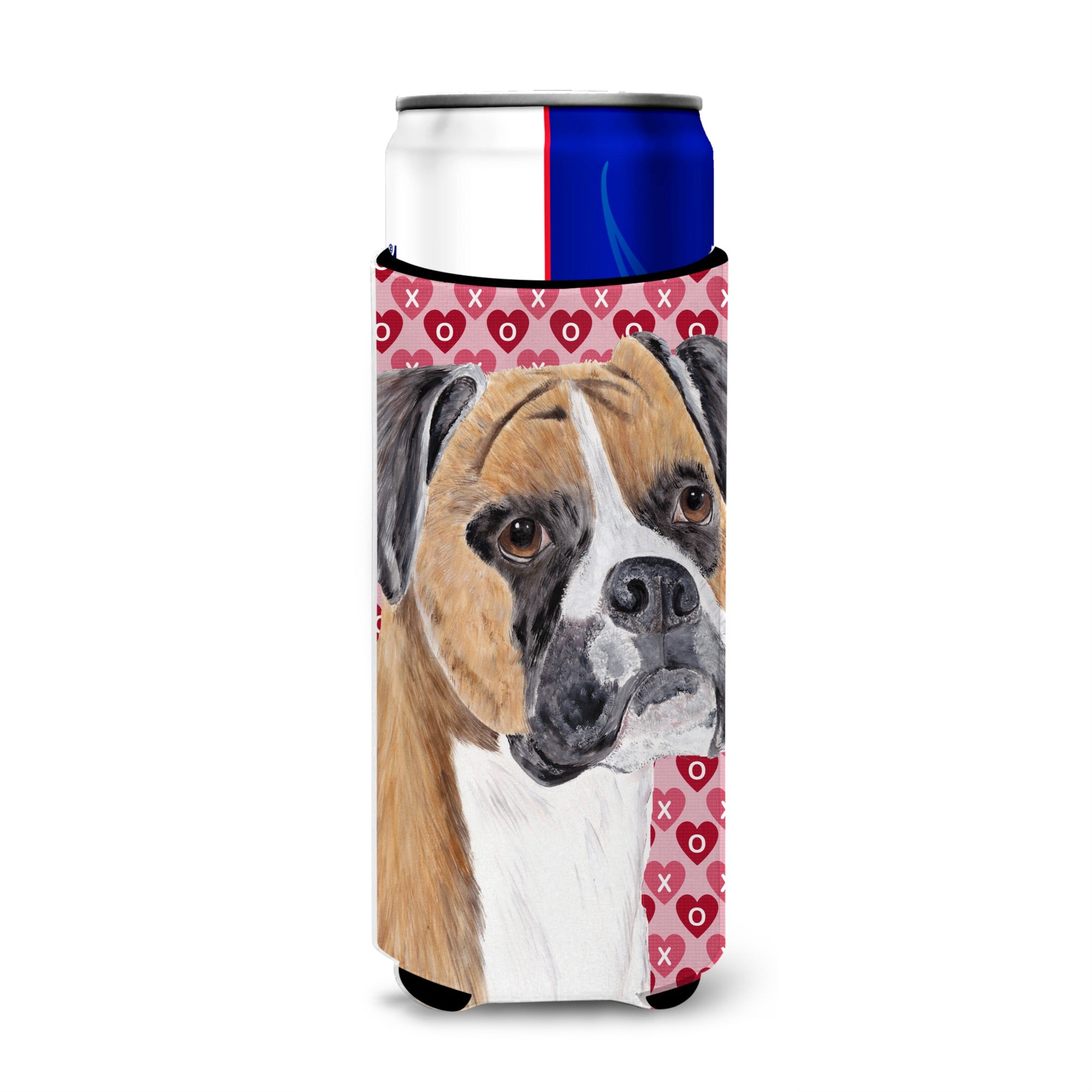 Boxer Hearts Love And Valentine'S Day Portrait Ultra Beverage Insulators For Slim Cans Sc9249Muk