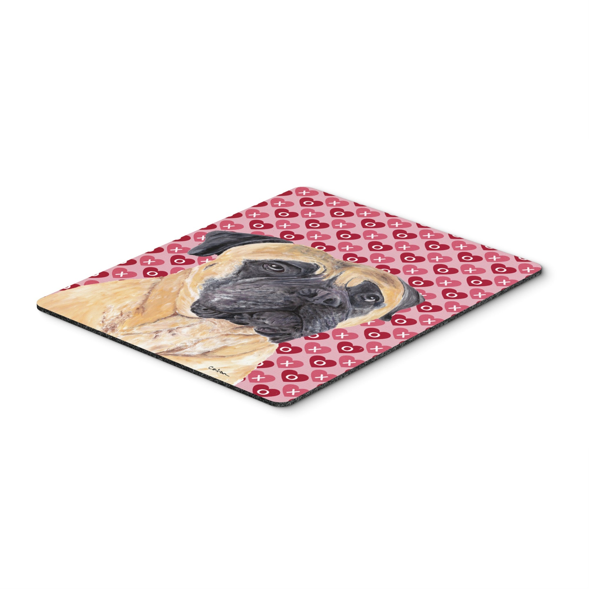 Caroline'S Treasures Mastiff Hearts Love & Valentine'S Day Portrait Mouse Pad/Hot Pad/Trivet (Sc9255Mp)