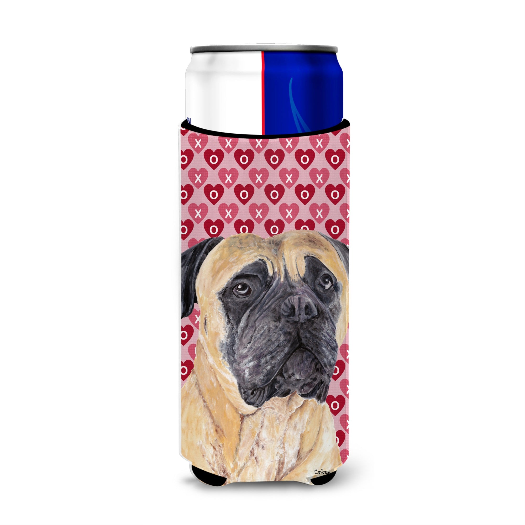 Mastiff Hearts Love And Valentine'S Day Portrait Ultra Beverage Insulators For Slim Cans Sc9255Muk