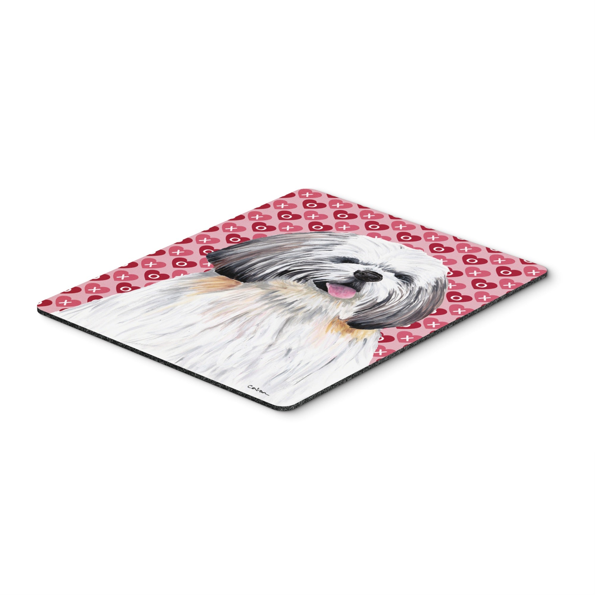Caroline'S Treasures Shih Tzu Hearts Love & Valentine'S Day Portrait Mouse Pad/Hot Pad/Trivet (Sc9256Mp)