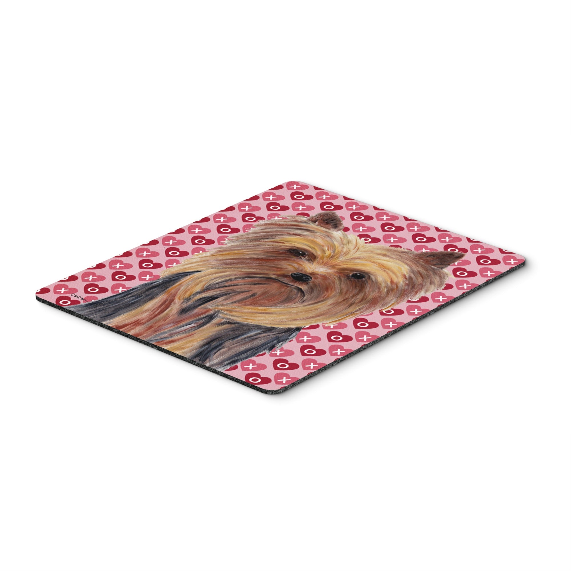 Caroline'S Treasures Yorkie Hearts Love & Valentine'S Day Portrait Mouse Pad/Hot Pad/Trivet (Sc9274Mp)