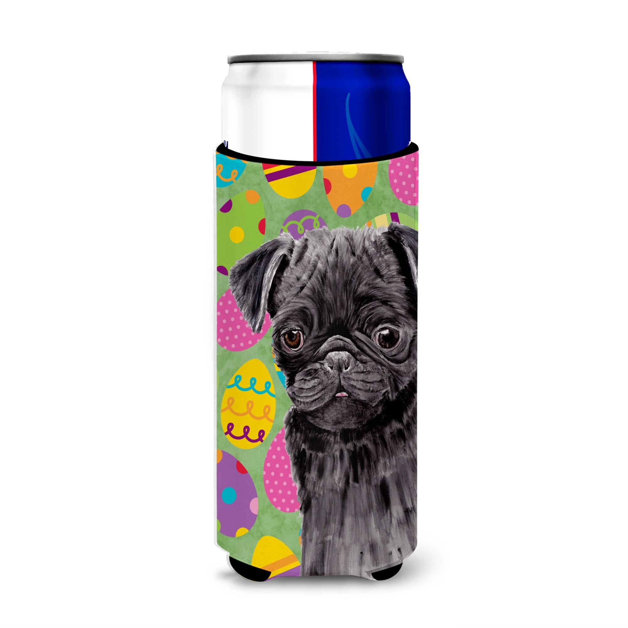 Pug Easter Eggtravaganza Ultra Beverage Insulators For Slim Cans Sc9446Muk