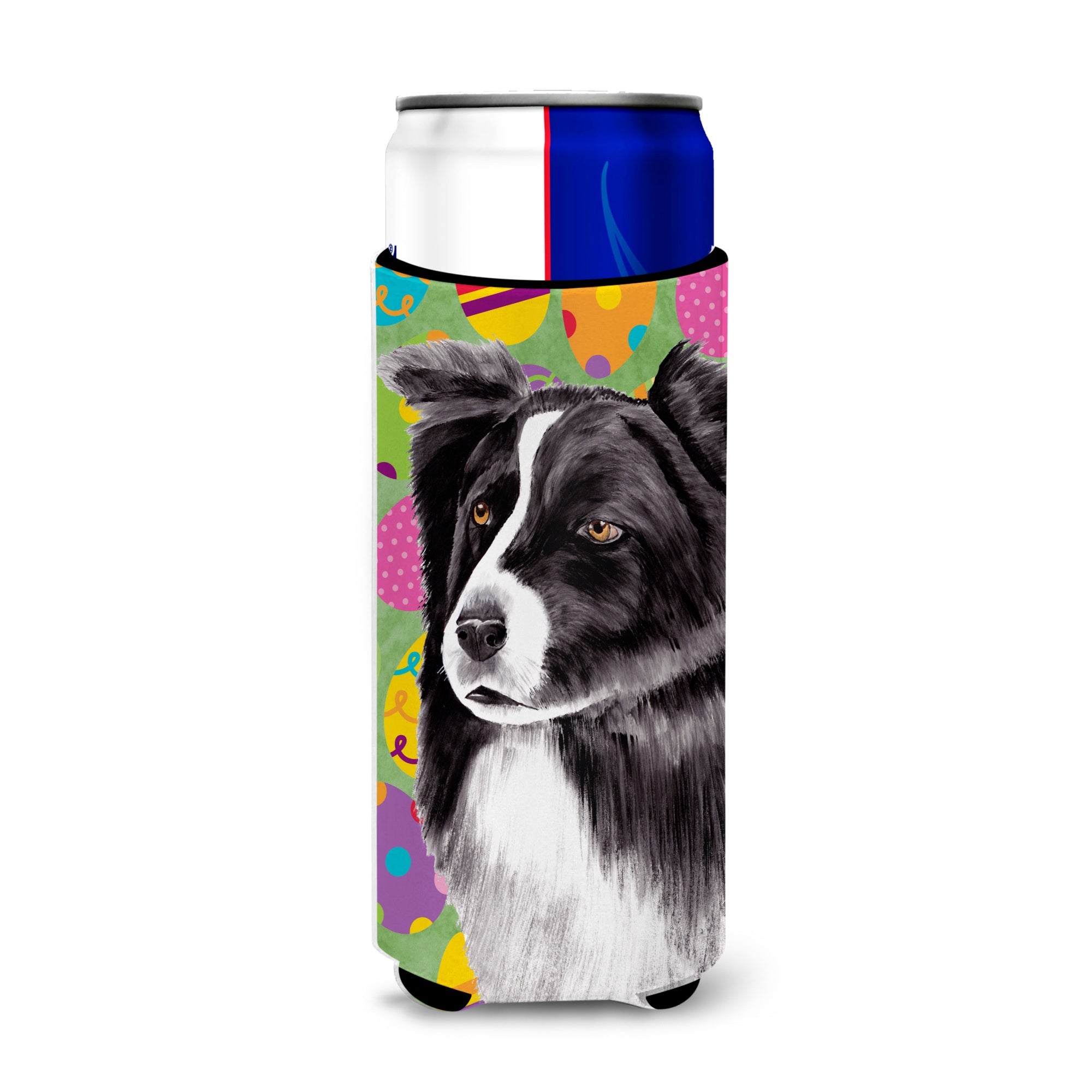 Border Collie Easter Eggtravaganza Ultra Beverage Insulators For Slim Cans Sc9447Muk