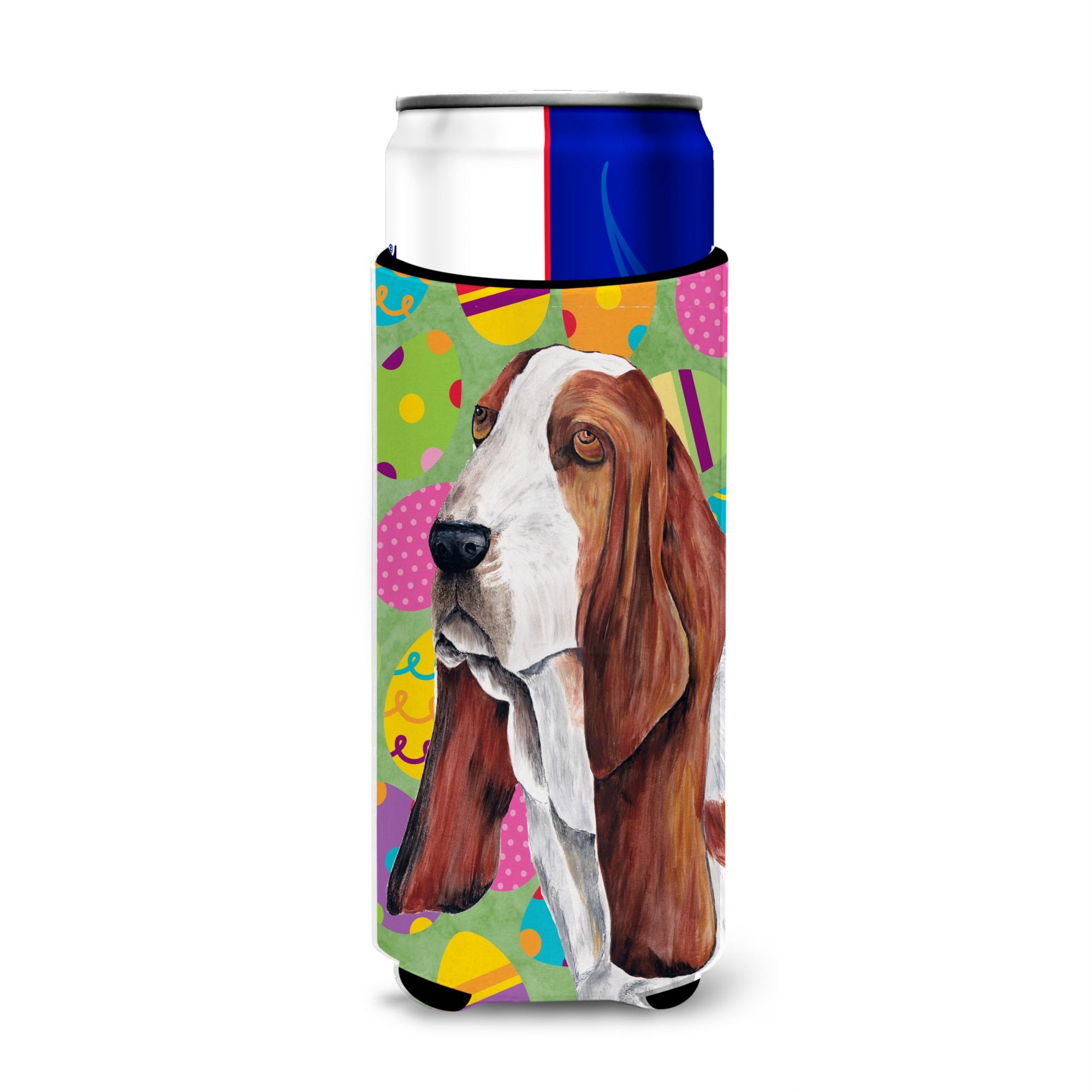 Basset Hound Easter Eggtravaganza Ultra Beverage Insulators For Slim Cans Sc9452Muk