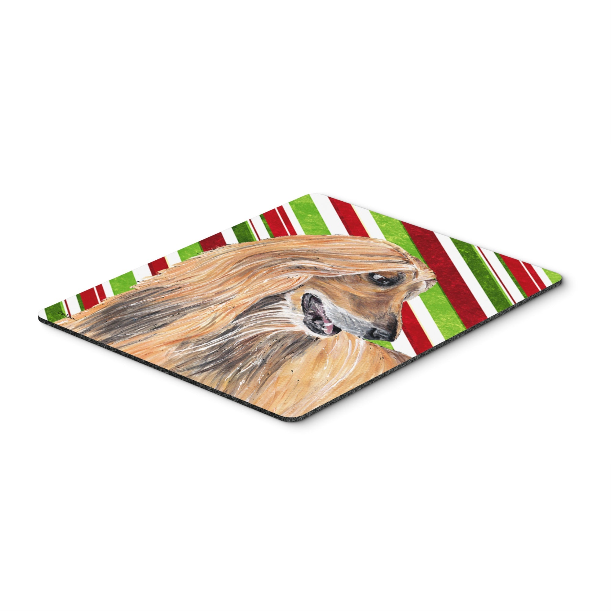 Caroline'S Treasures Afghan Hound Candy Cane Holiday Christmas Mouse Pad/Hot Pad/Trivet (Sc9498Mp)