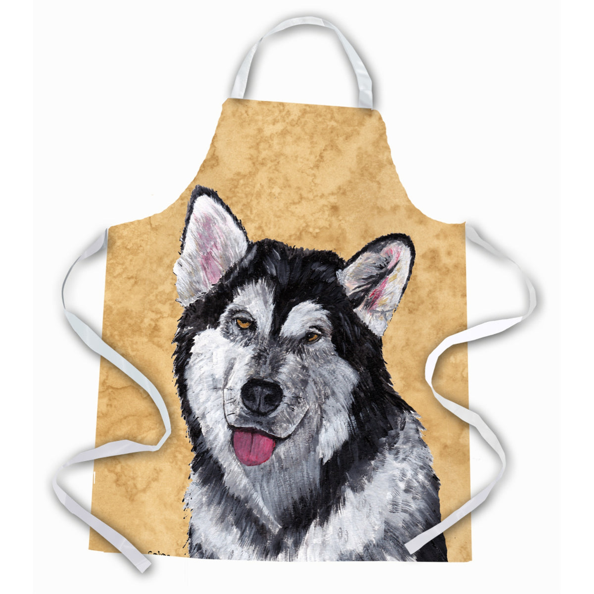 Caroline'S Treasures Sc9507Apron Alaskan Malamute Apron, Large, Multicolor
