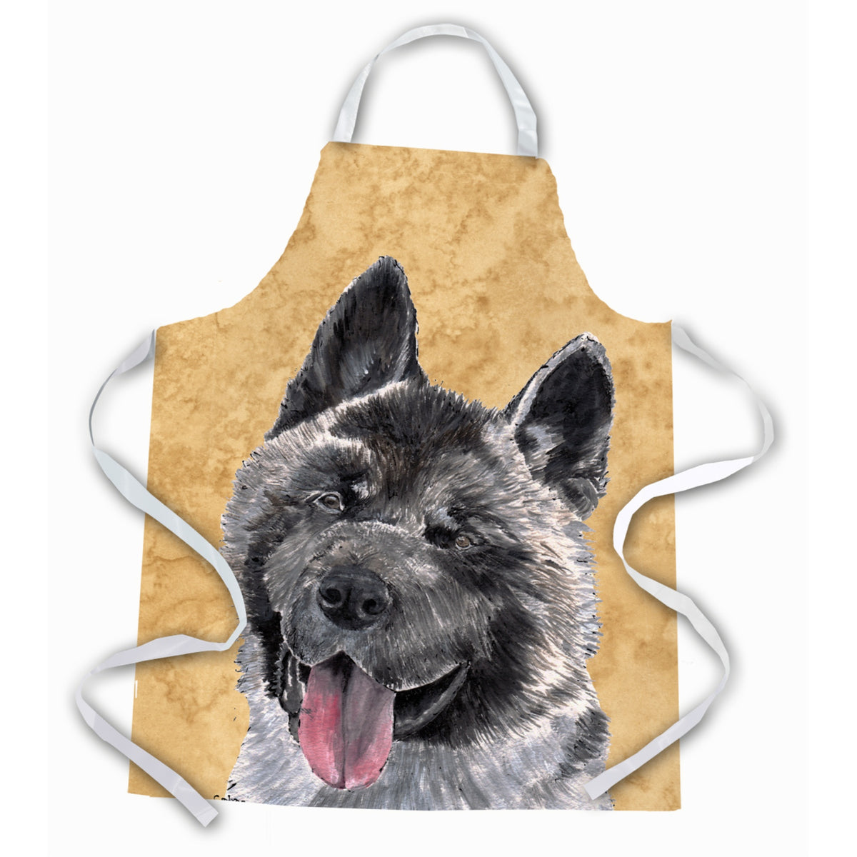 Caroline'S Treasures Sc9508Apron Akita Apron, Large, Multicolor