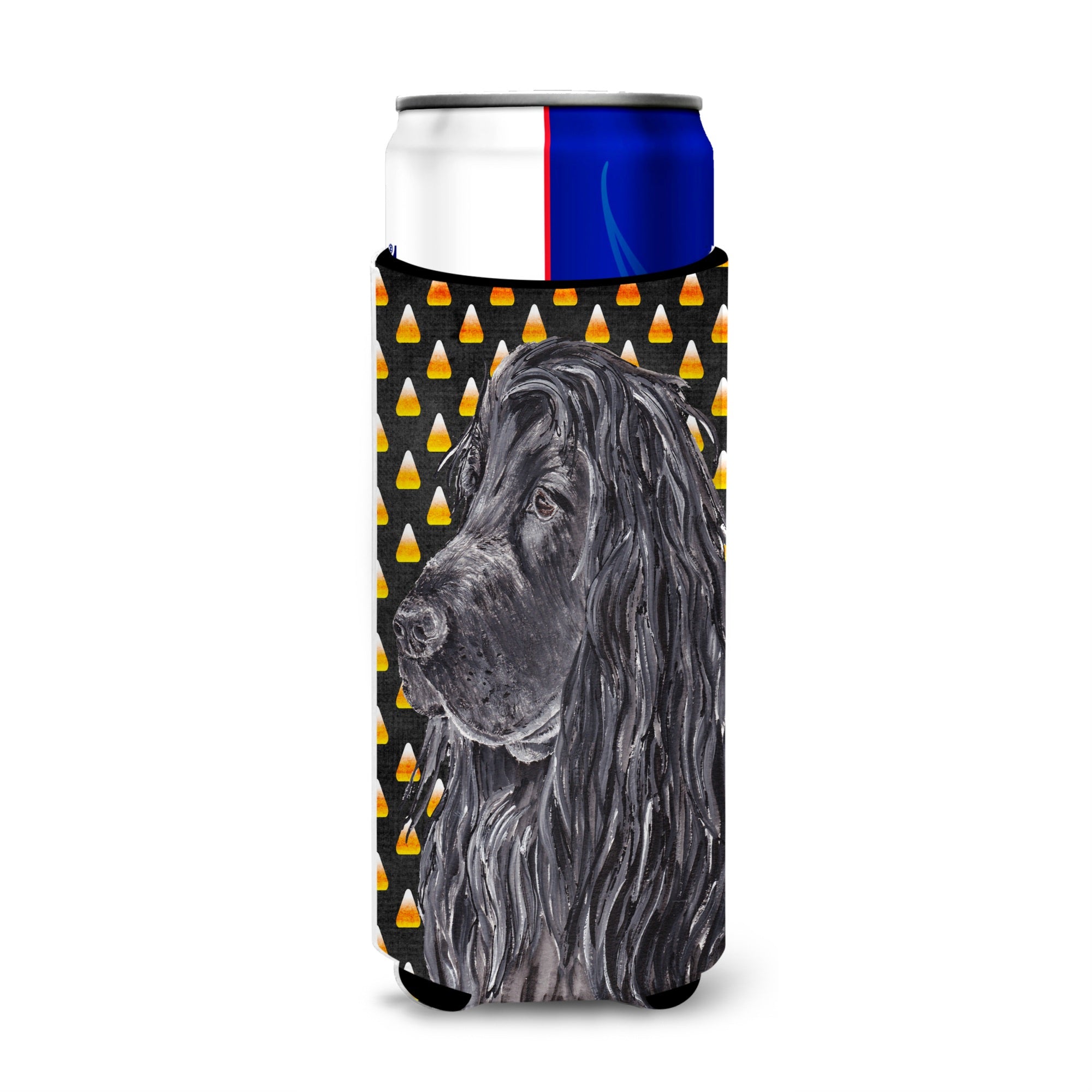English Cocker Spaniel Halloween Candy Corn Ultra Beverage Insulators For Slim Cans