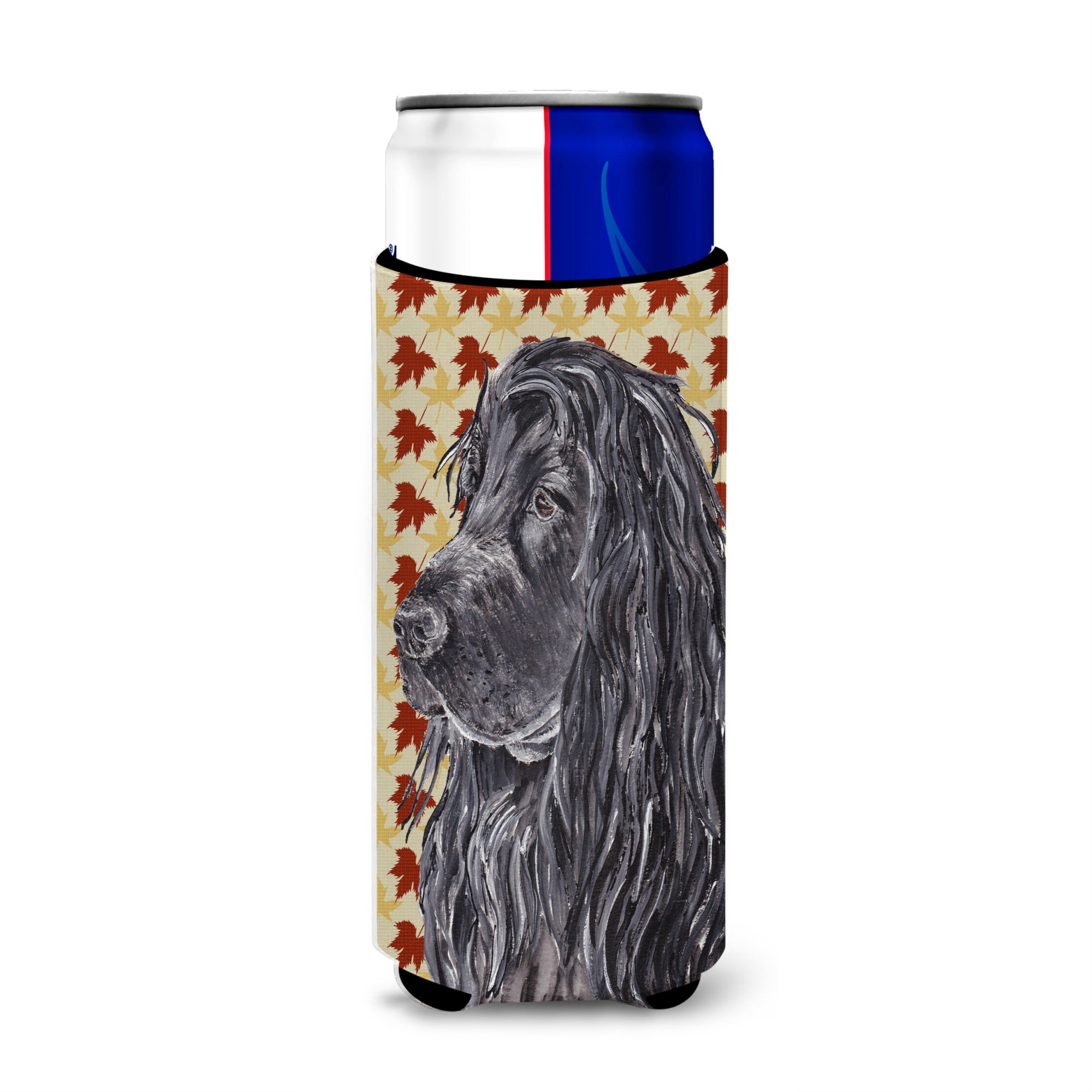 English Cocker Spaniel Fall Leaves Ultra Beverage Insulators For Slim Cans