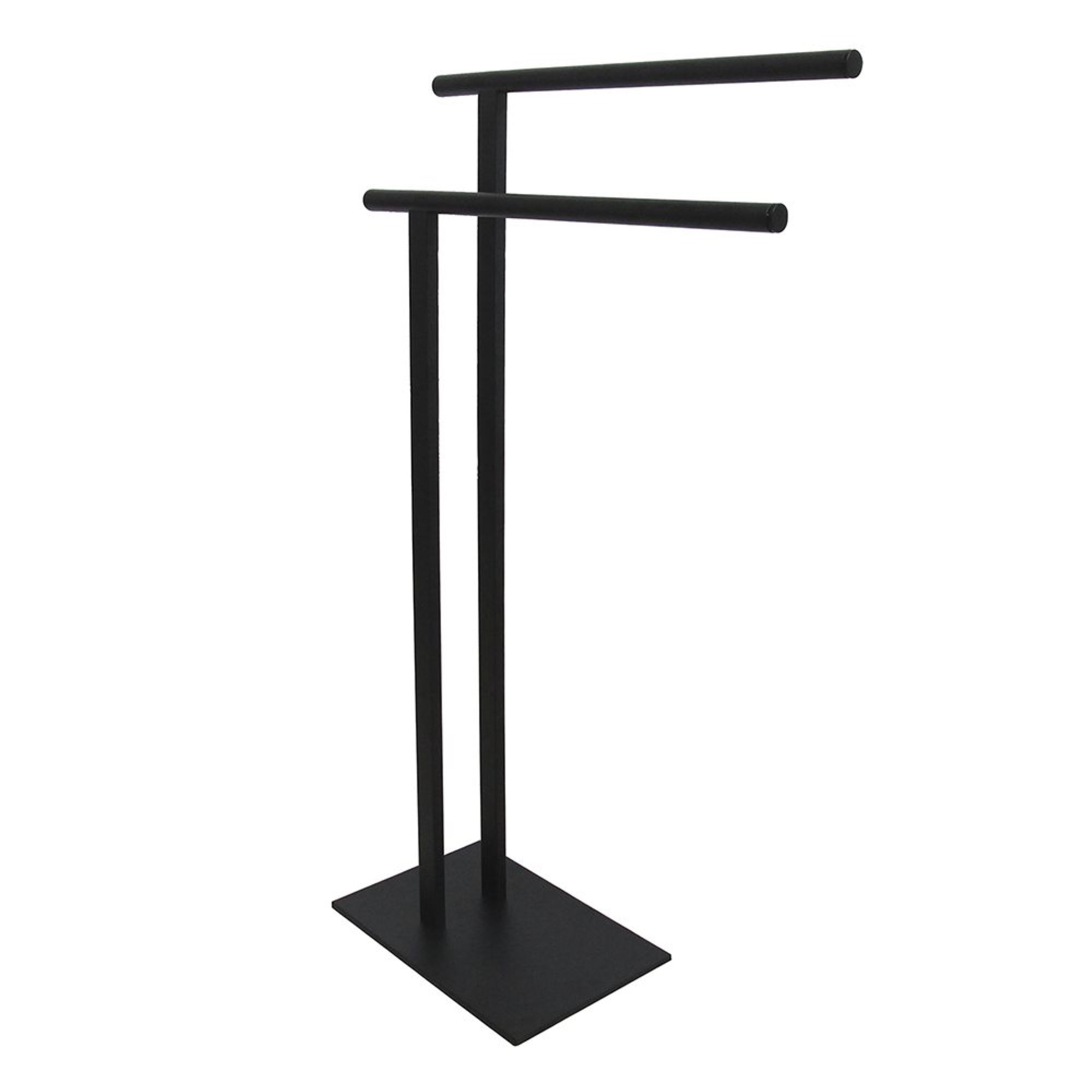 Kingston Brass Scc6030 Freestanding Double Towel Rack, Matte Black