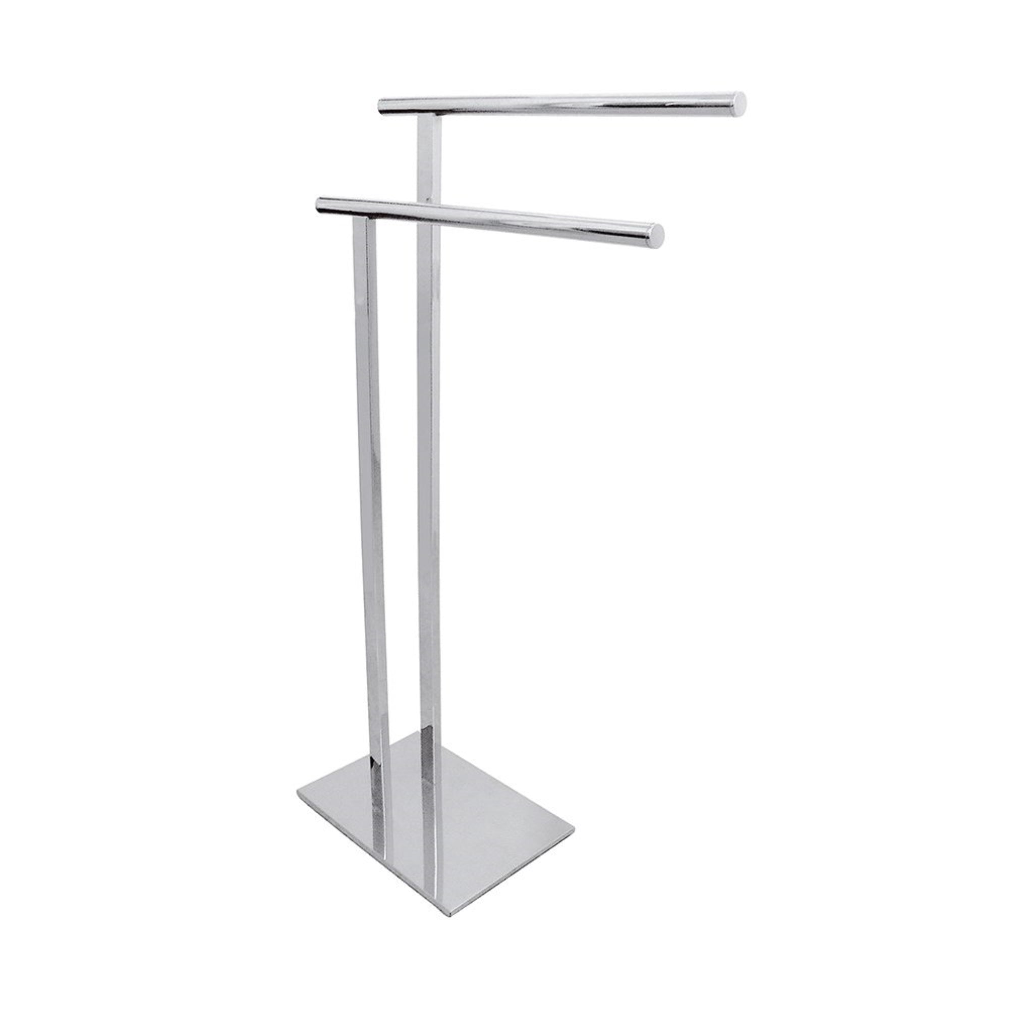 Kingston Brass Scc6031 Freestanding Double Towel Rack, Polished Chrome