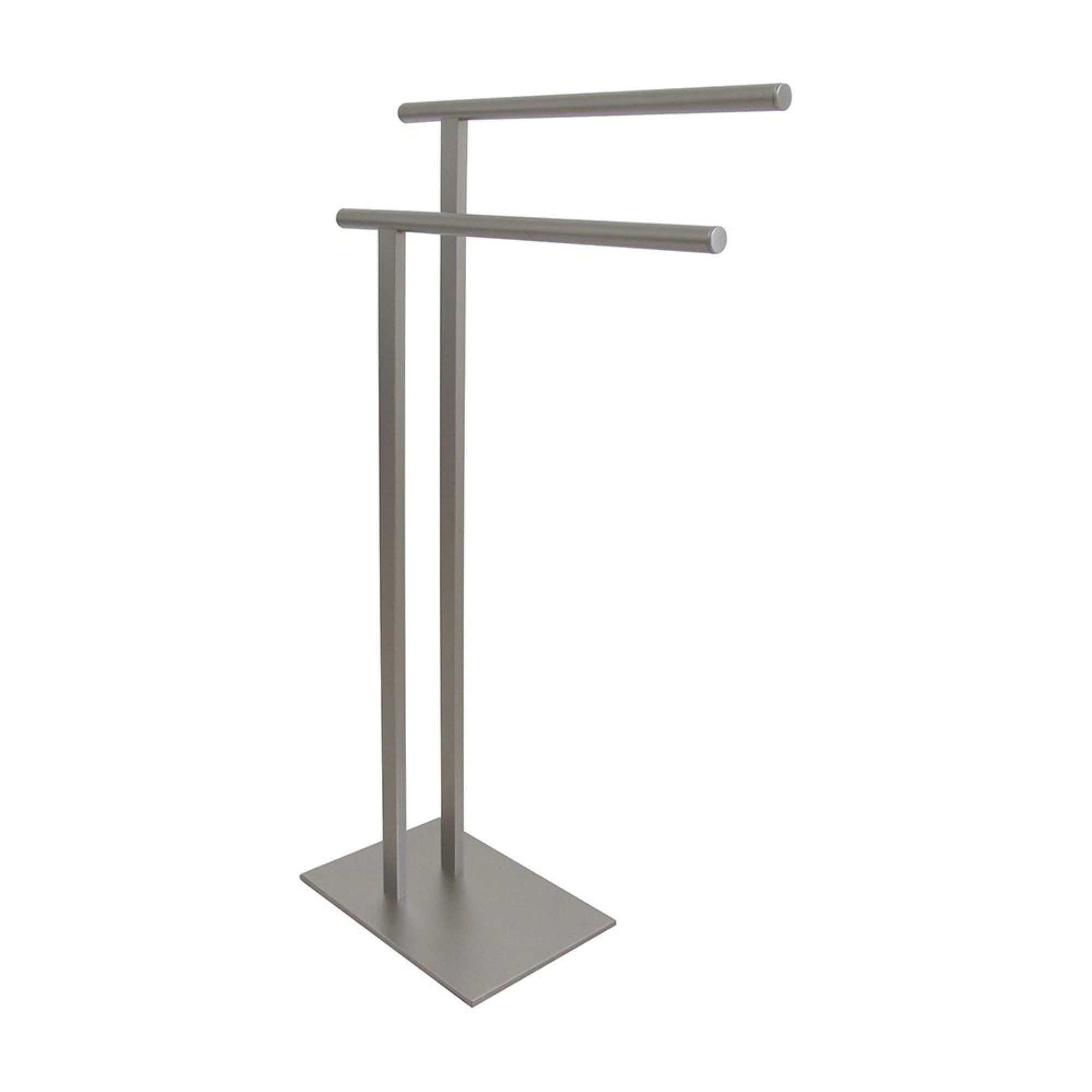 Kingston Brass Scc6038 Freestanding Double Towel Rack, Brushed Nickel