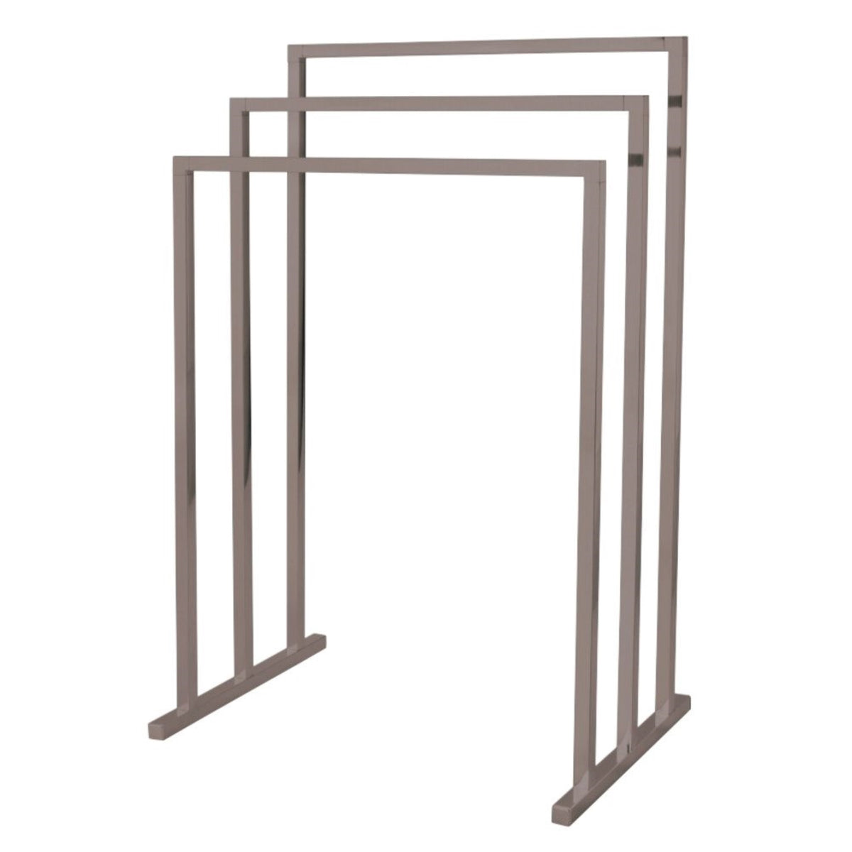 Kingston Brass Scc8288 Pedestal 3-Tier Steel Construction Towel Rack, Brushed Nickel