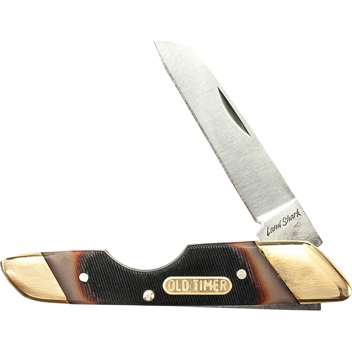 19Ot - Schrade Old Timer 4' Land Shark. 7Cr17Mov Steel.