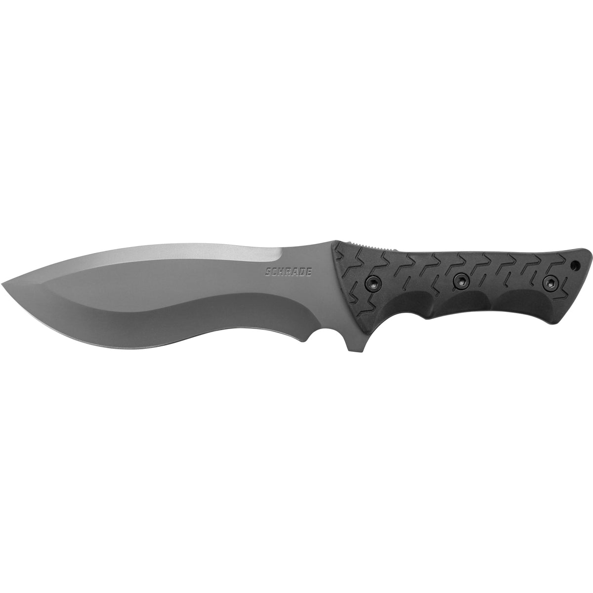 Schf28 - Schrade Fixed Blade 'Little Ricky' 8Cr13Mov Steel, Full Tang, Lanyard Hole, Nylon Fiber Sheath