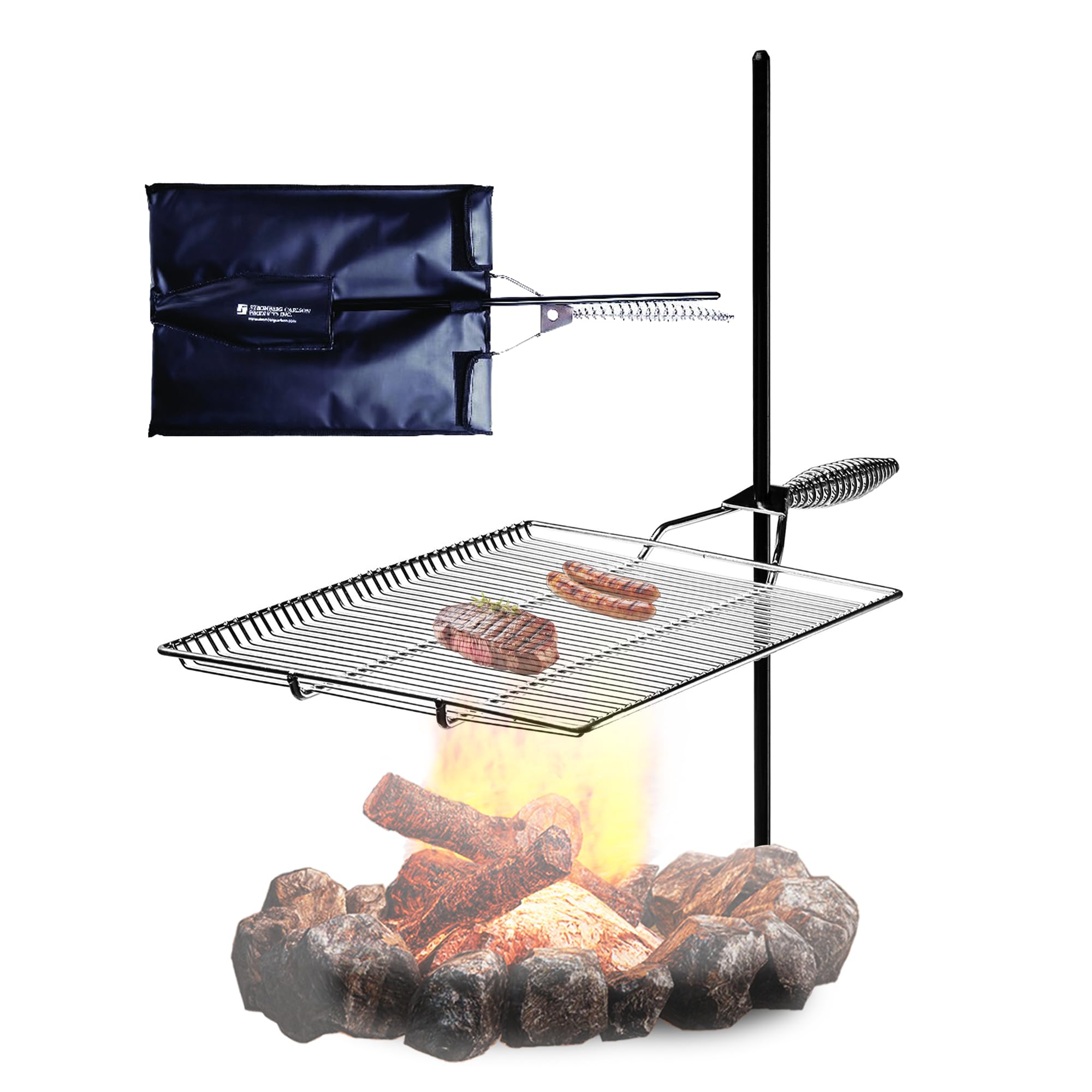 Stromberg Carlson Products Inc Stake & Grill: Cooking Rack Rod & Storage Bag