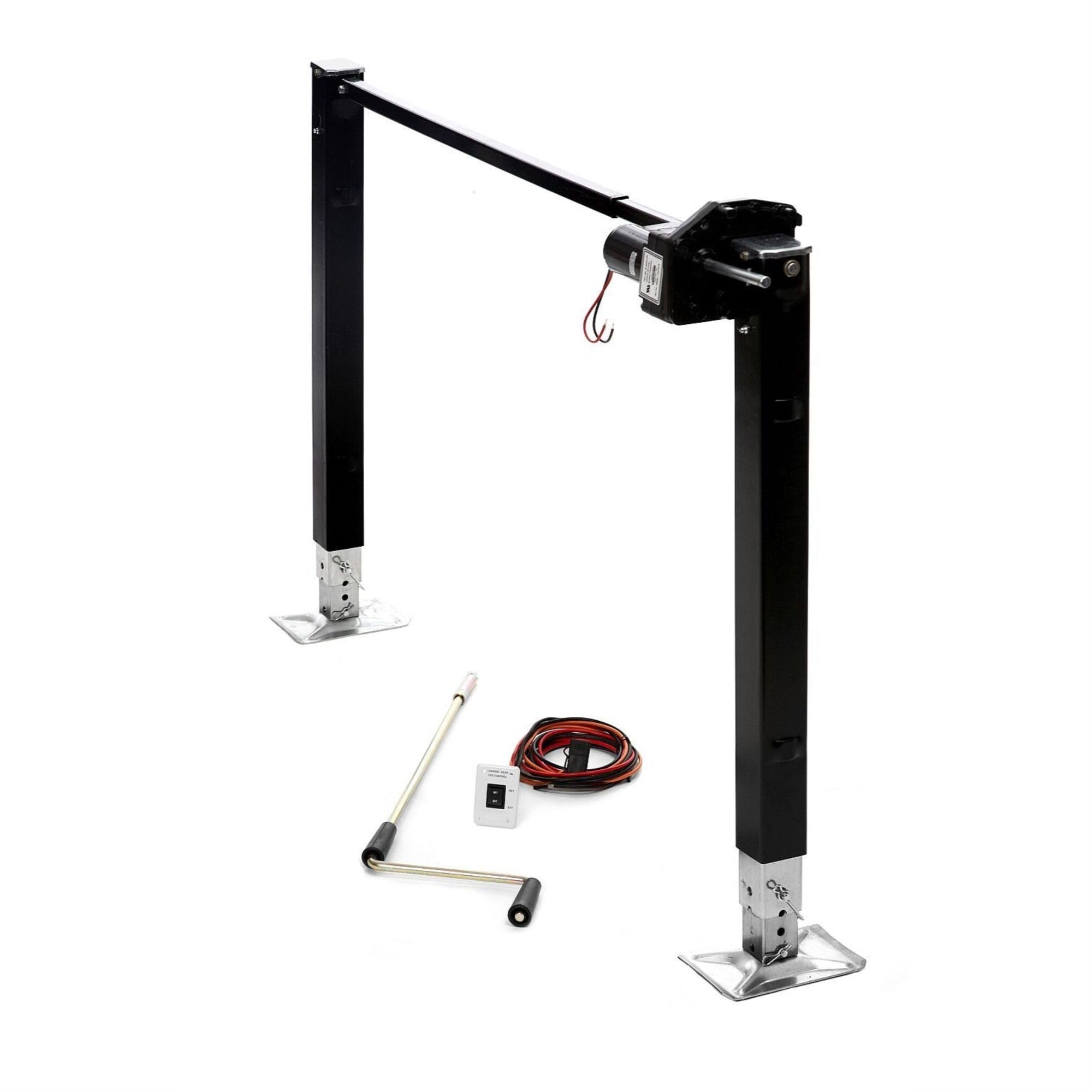Stromberg Carlson 5Th Wheel Landing Gear With 5000 Lbs. Motor, 29.5' Legs. Fifth Wheel Jack Replacement, Aluminum Gearbox And Ip Rated Switch