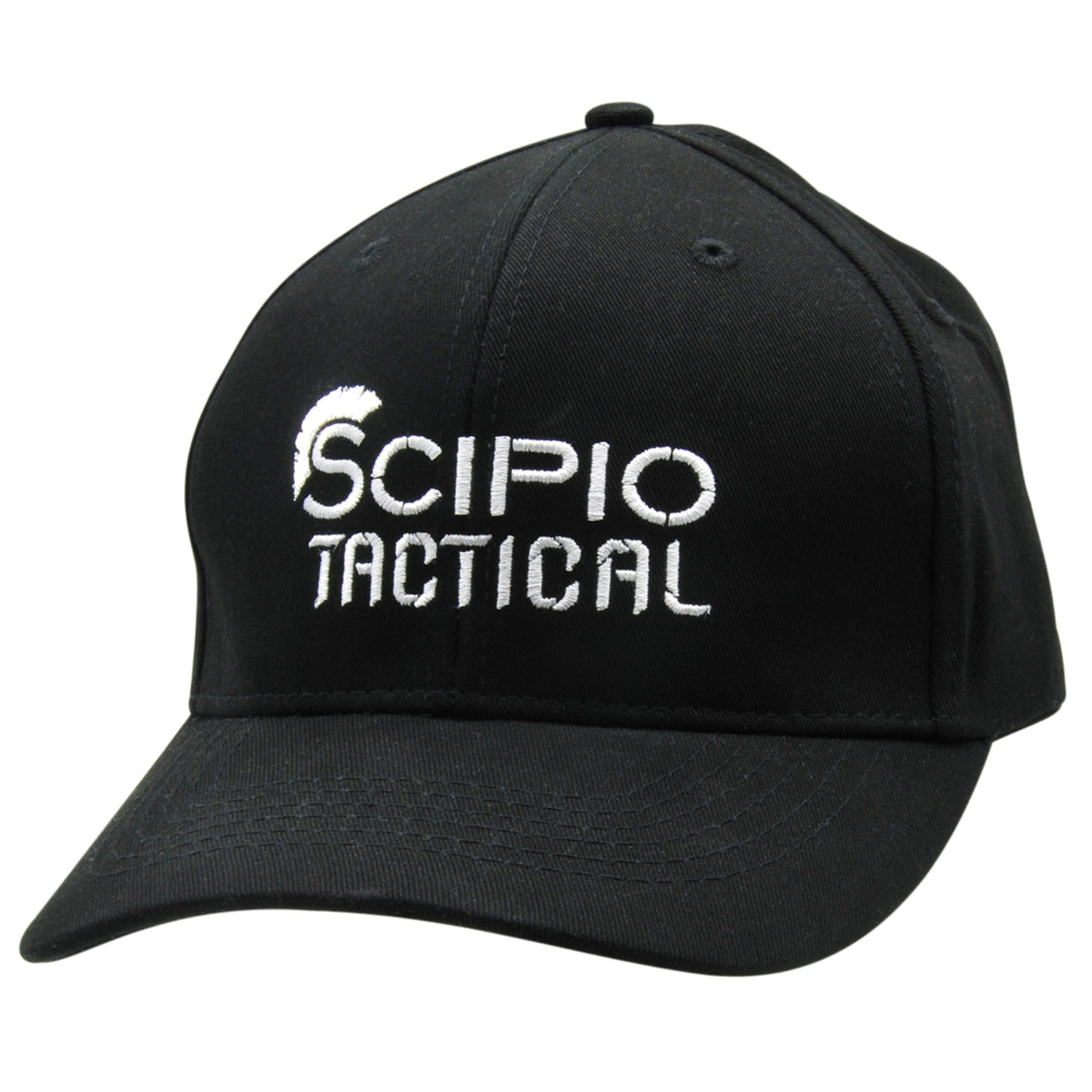 Scipio Tactical Hat Scpo2Blk  - Adjustable Fit All Cotton Trucker Hat Tactical Cap - Black