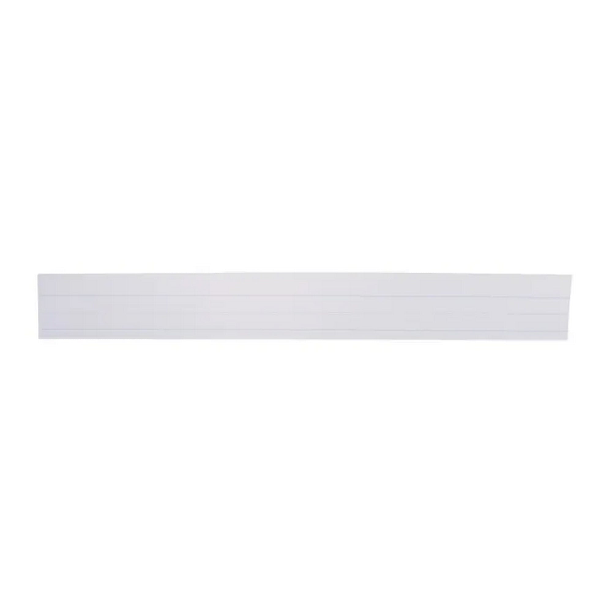 School Smart Sentence Strips, 3 x 24 Inches, White, 43 lb