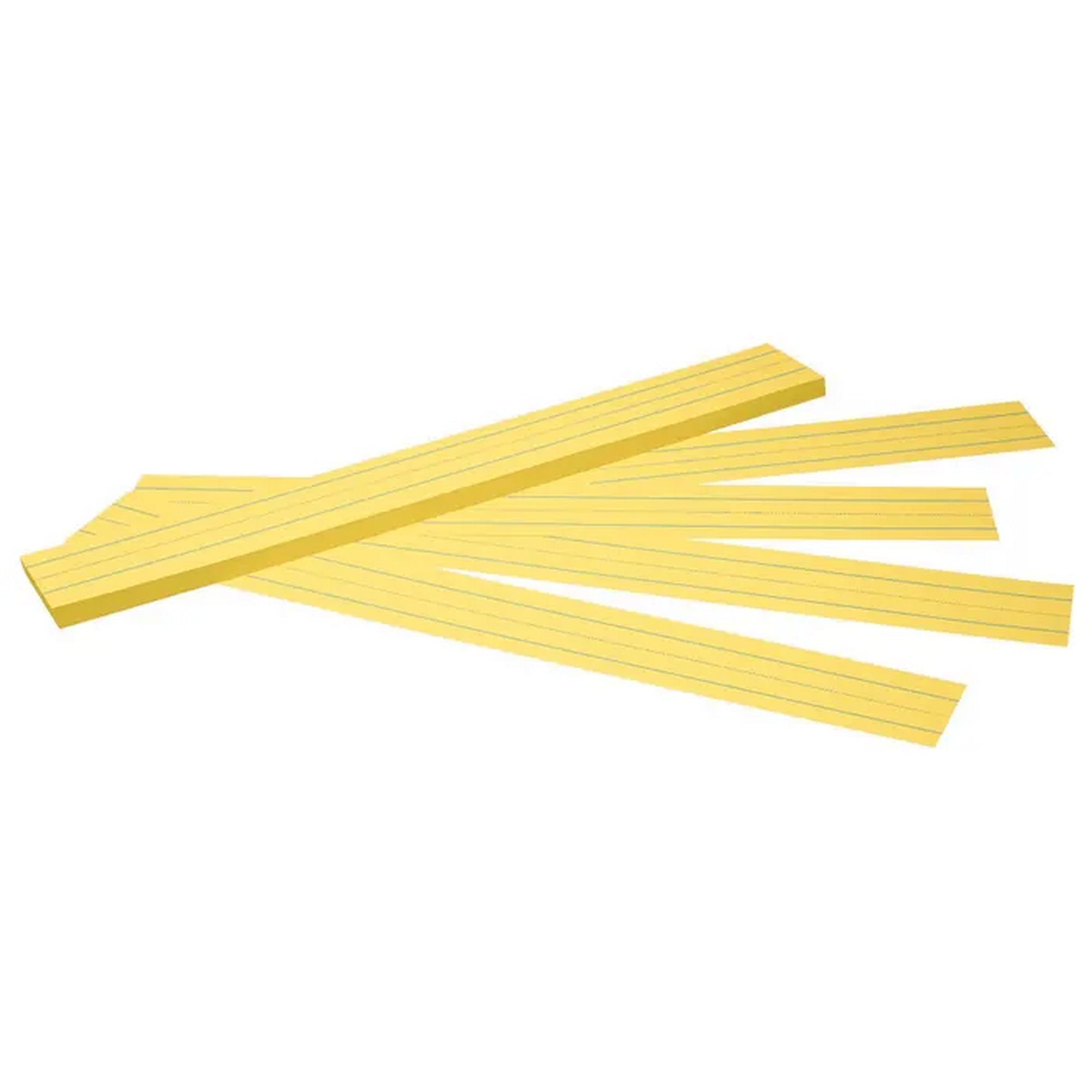 School Smart Ruled Sentence Strips, 3 x 24 Inches, Canary