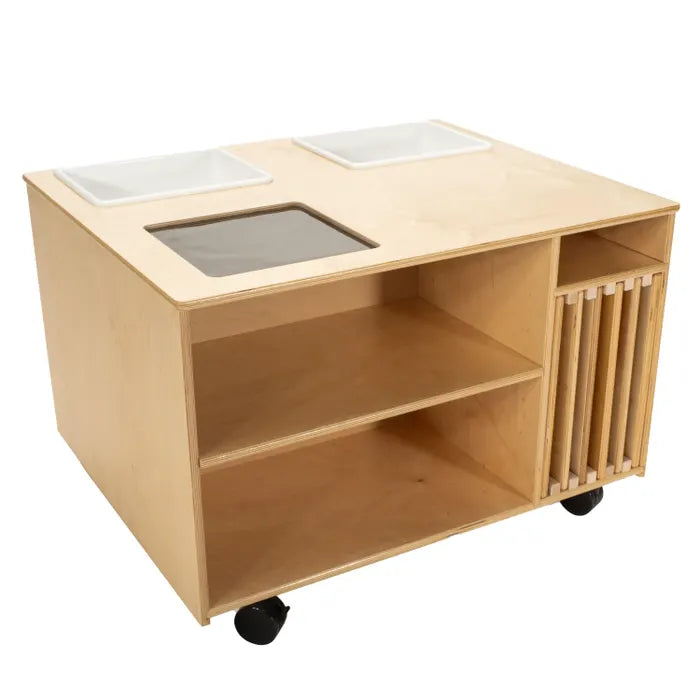 Childcraft Mobile Sensory Science Center With Six Tactile Frames, 35-3/4 X 29-3/4 X 24 Inches