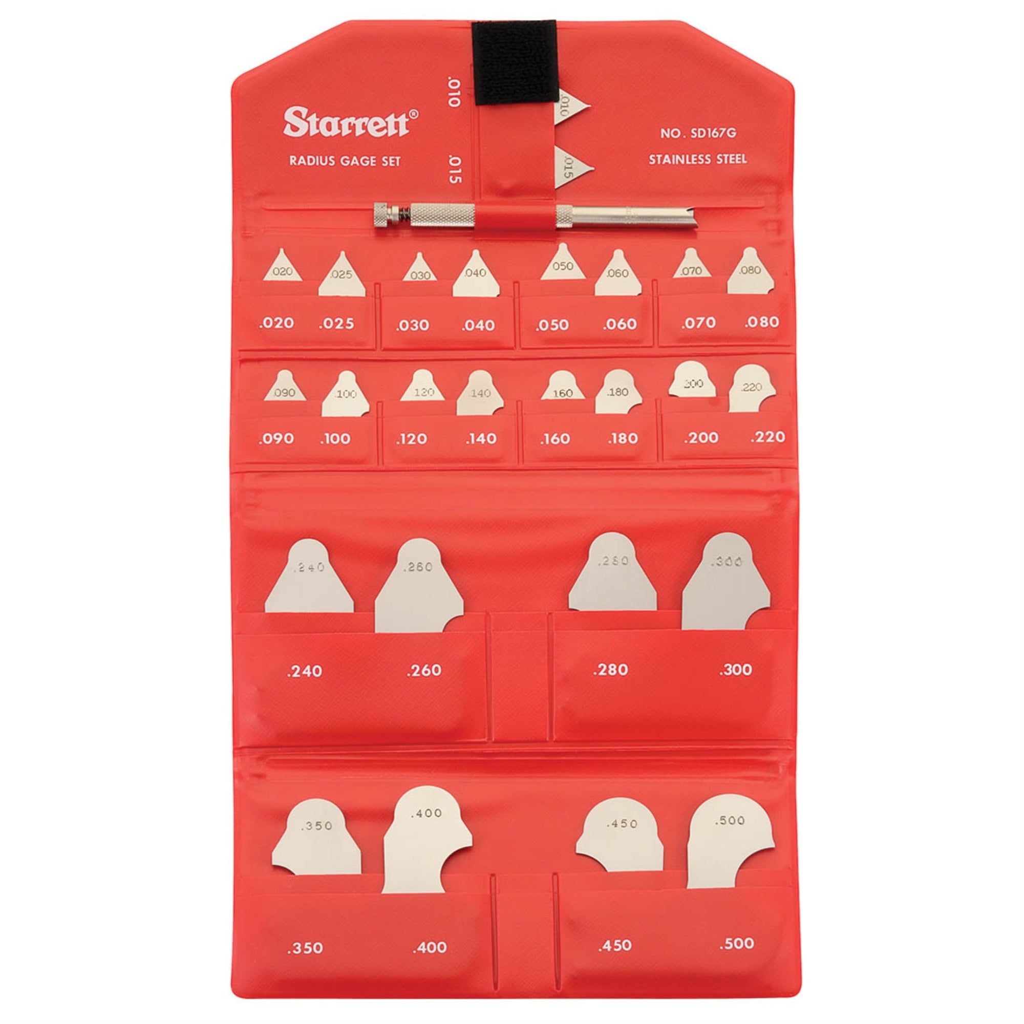 Sd167Ghz Radius Gage Set  Decimal-Inch