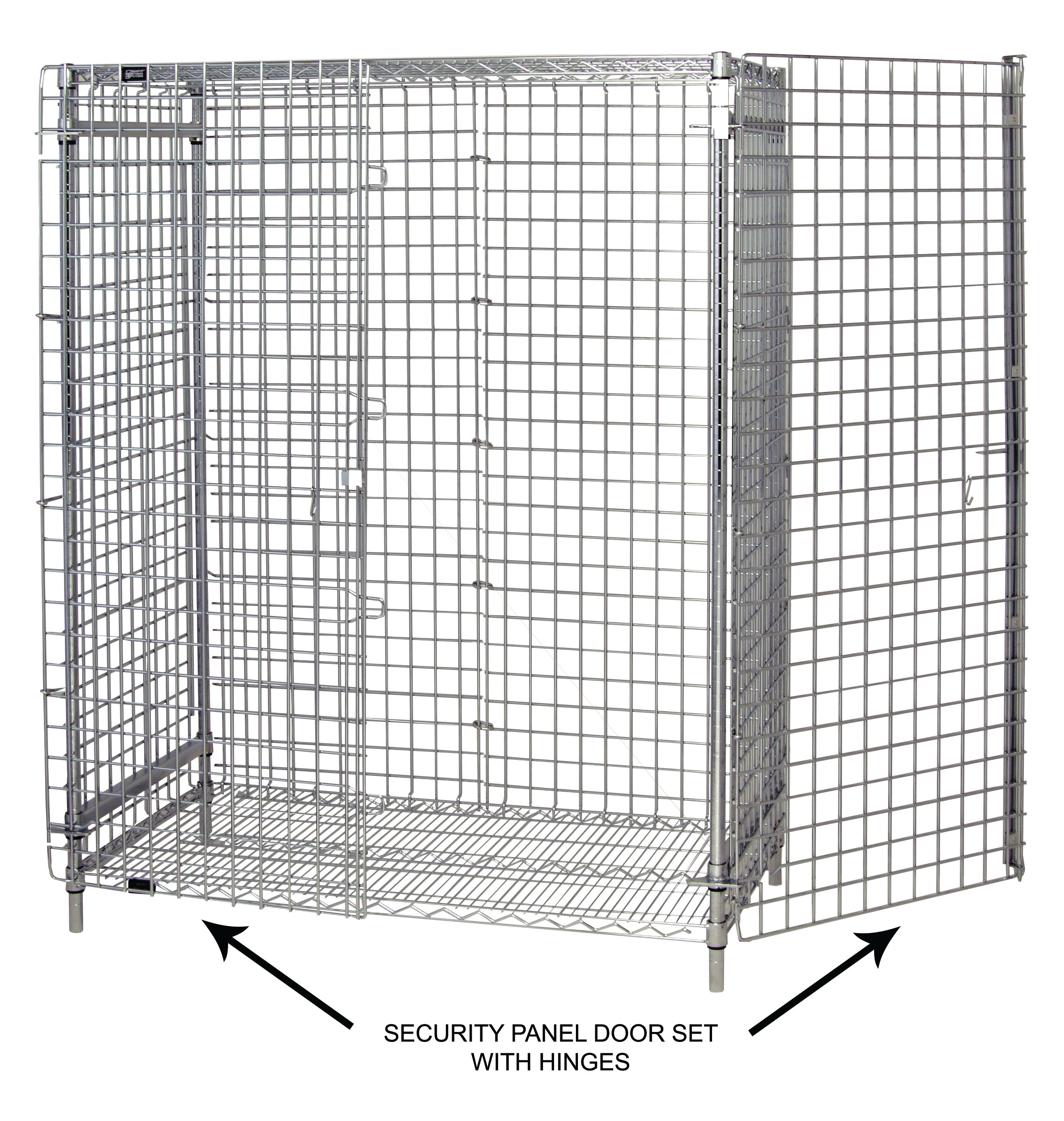 Security Door, for use with 36"W security units, black epoxy antimicrobial finish