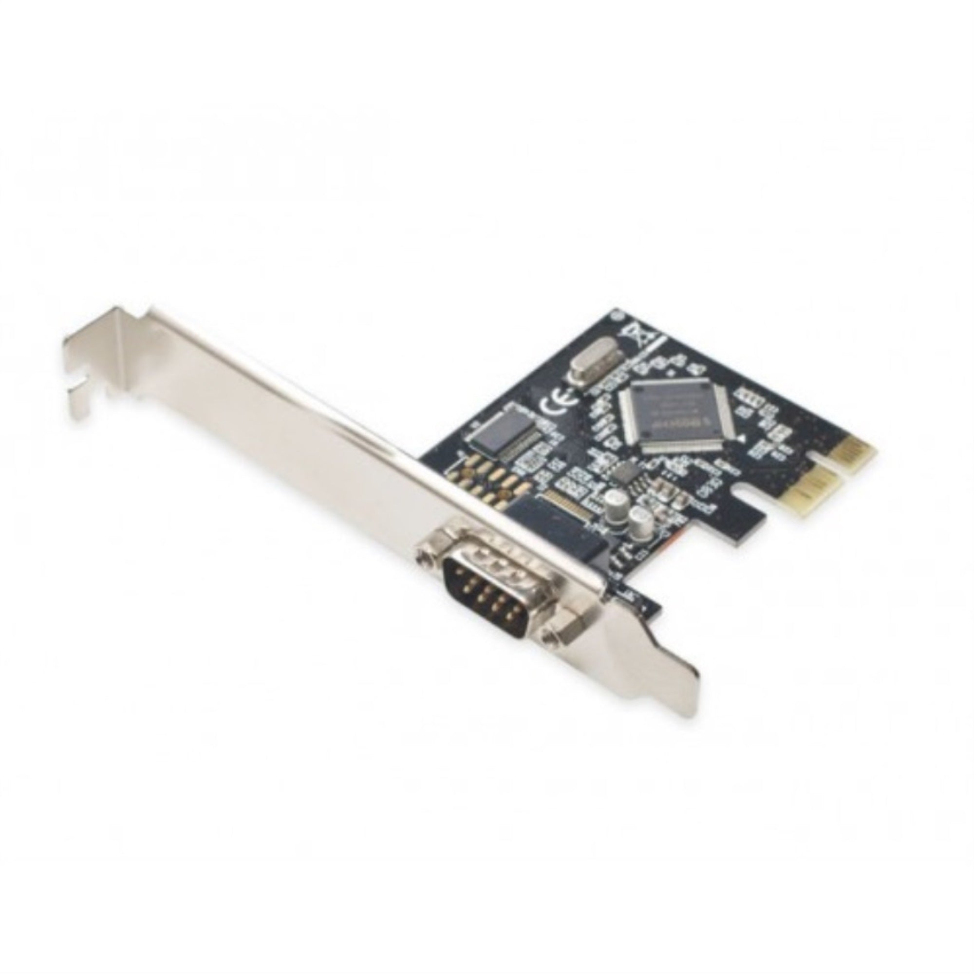 PCIe 1x DB9 Port Serial Card, Moschip 9901 Chipset, with Low Profile Bracket