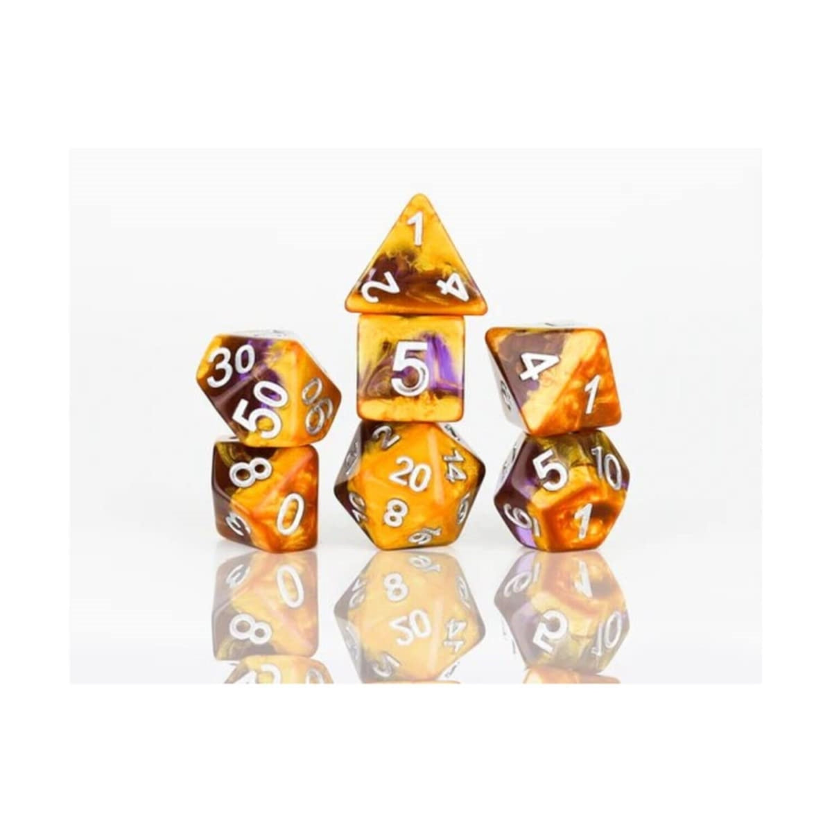 Sirius Dice Poly Set - Amethyst Geode (7)
