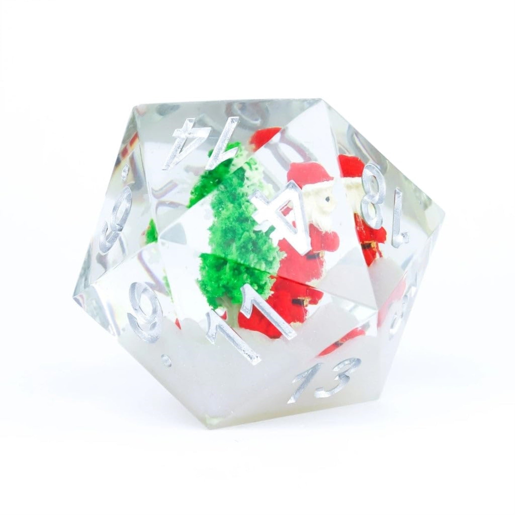 Sirius Dice 54Mm D20 Christmas Santa
