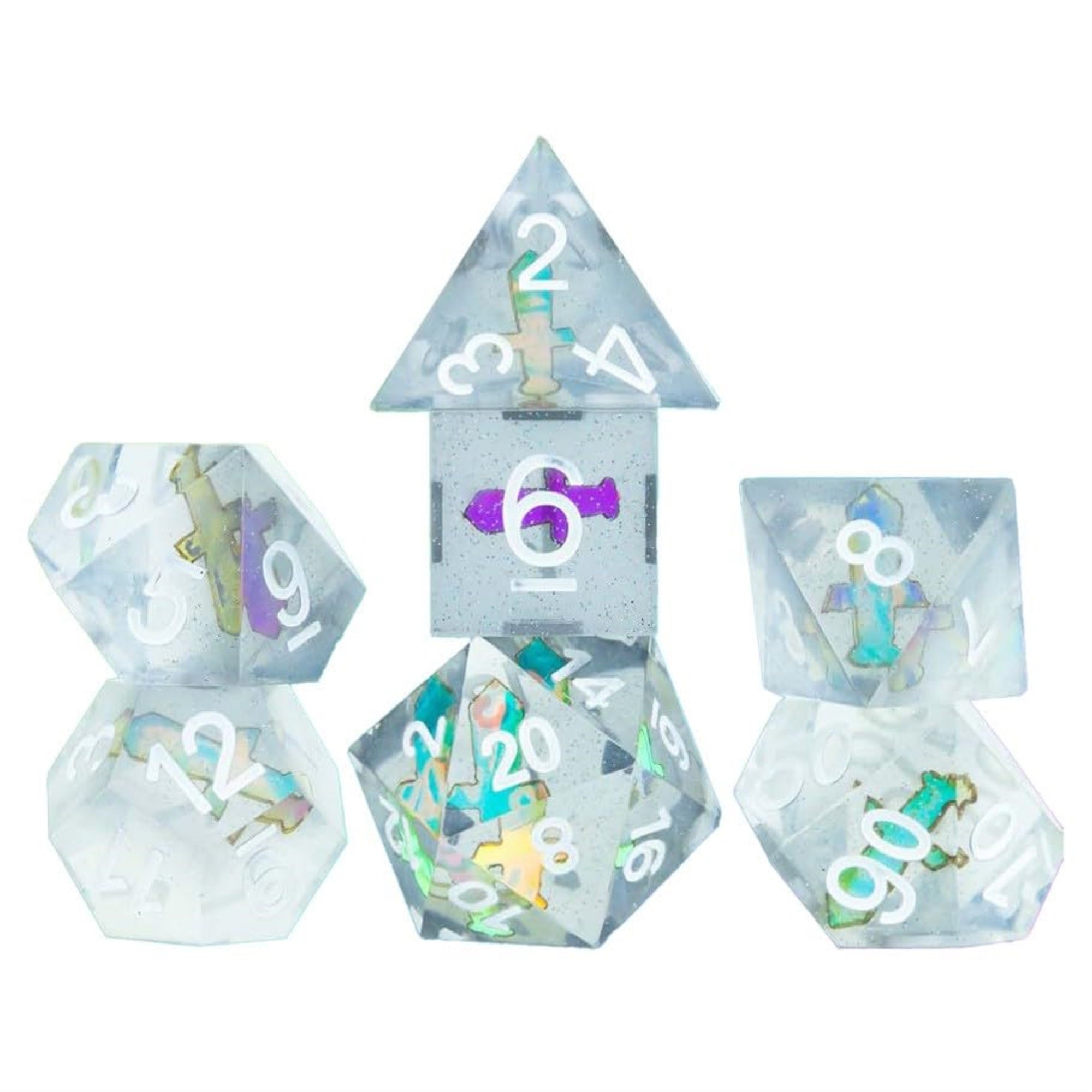 Sirius Dice Poly Set - Sharp Dagger (7) - 22Mm