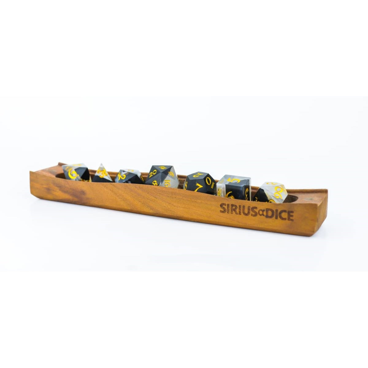 Sirius Dice Sdz002001 Arctic Grove Limited Edition Dice Set Pearlescent White Walnut - Set Of 7