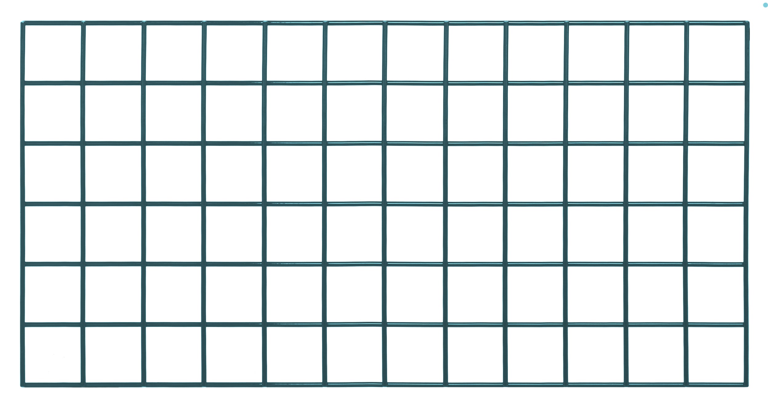Store Grid Panel, 36"W x 18"H, green epoxy antimicrobial finish, NSF (does not include mounting brackets)
