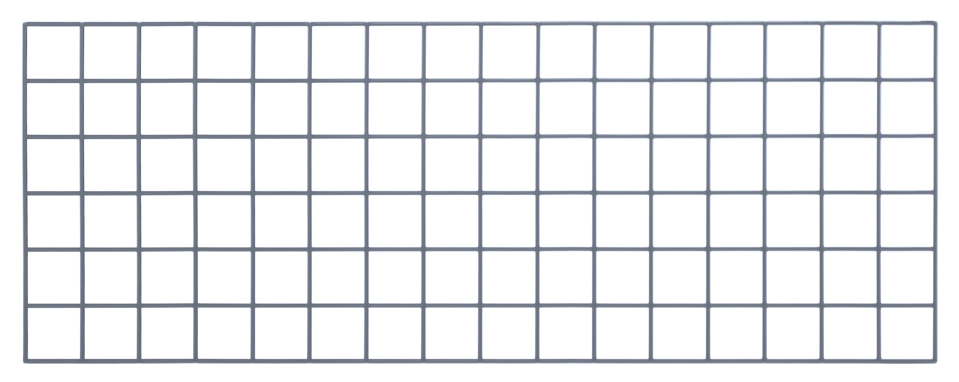 Store Grid Panel, 48"W x 18"H, gray epoxy antimicrobial finish, NSF (does not include mounting brackets)