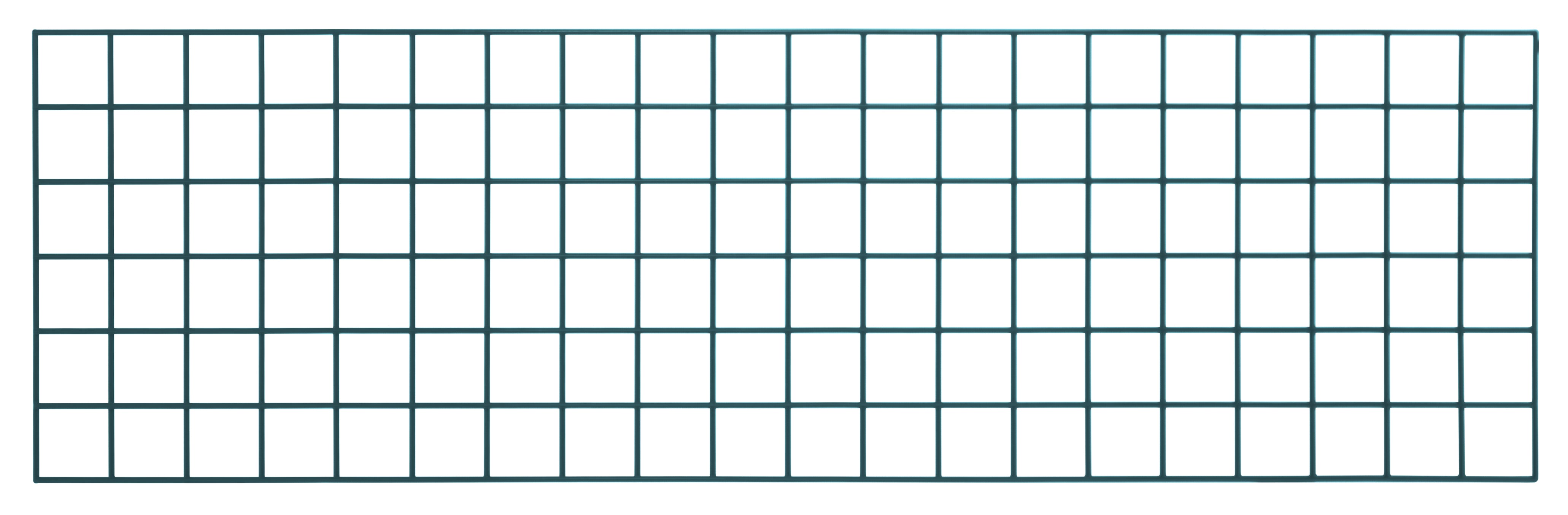 Store Grid Panel, 60"W x 18"H, green epoxy antimicrobial finish, NSF (does not include mounting brackets)