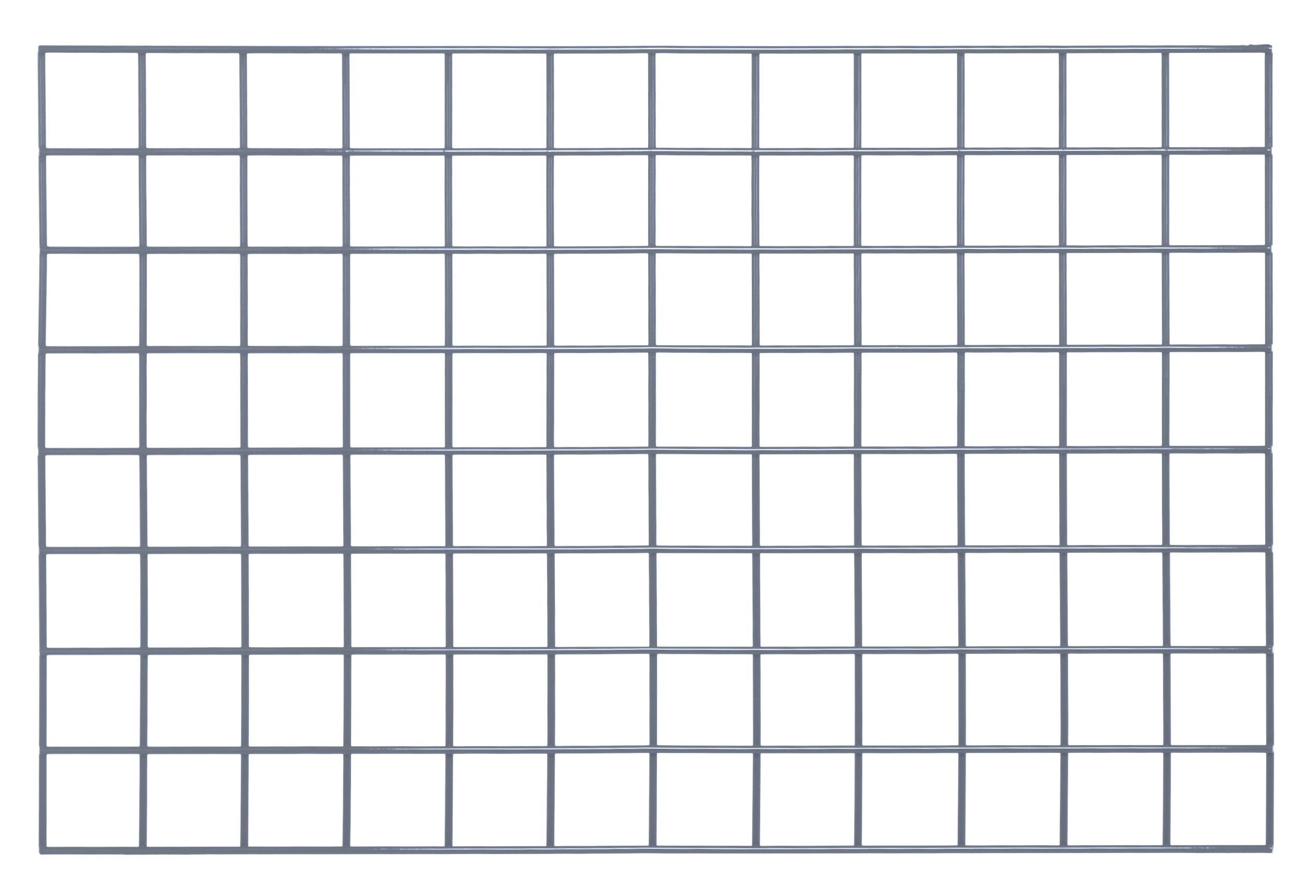 Store Grid Panel, 30"W x 24"H, gray epoxy antimicrobial finish, NSF (does not include mounting brackets)