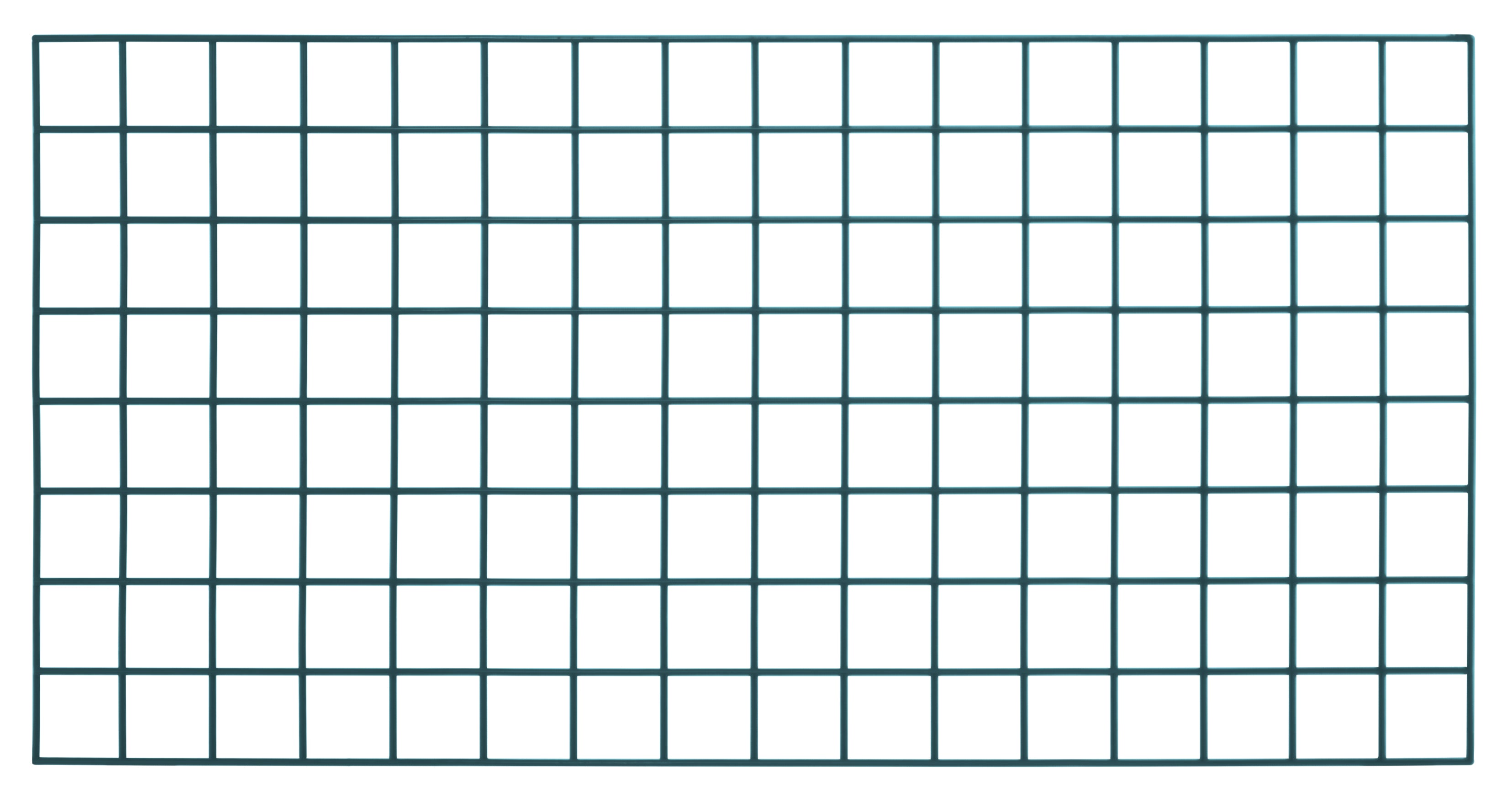 Store Grid Panel, 54"W x 33"H, green epoxy antimicrobial finish, NSF (does not include mounting brackets)