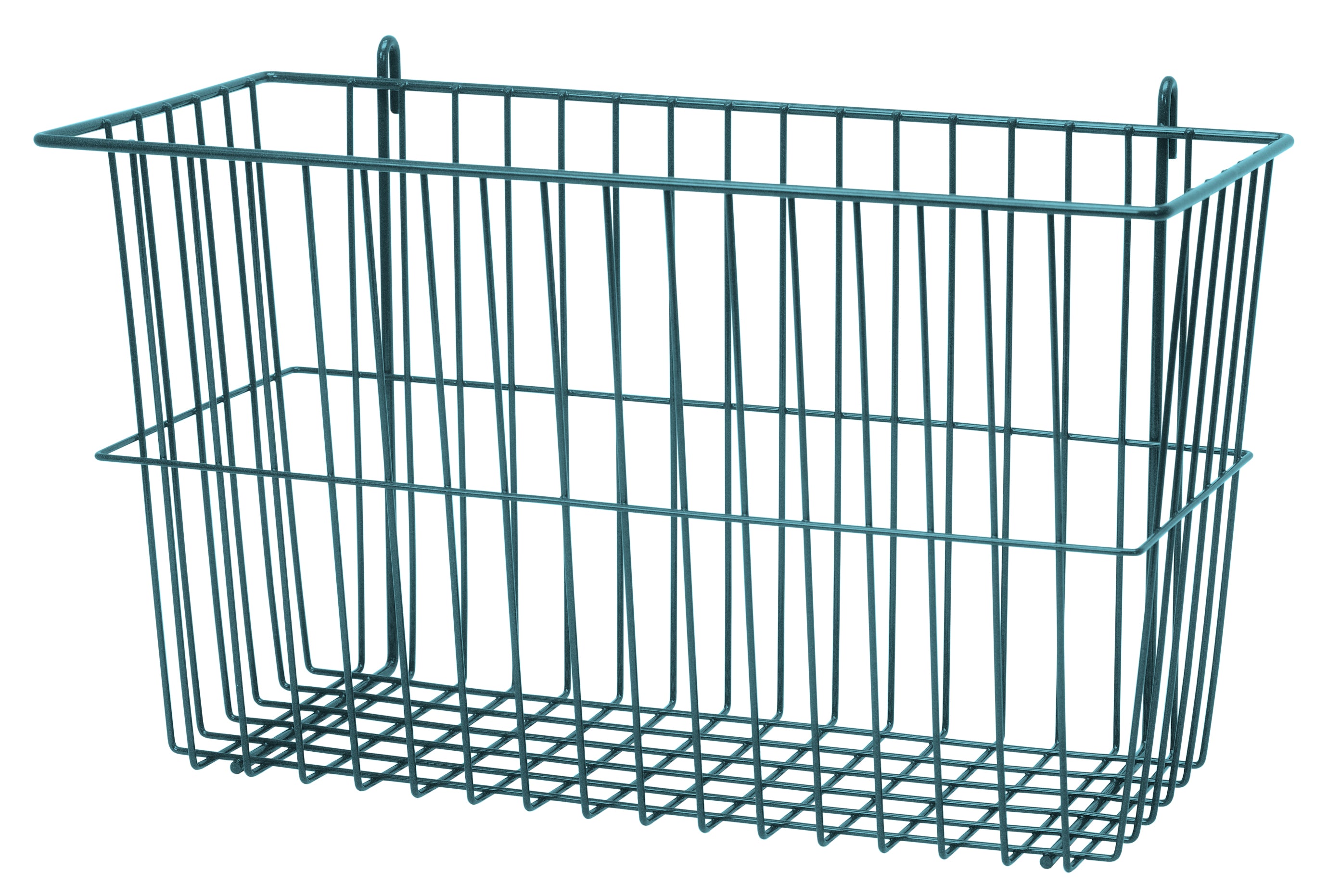 Store Grid Basket, 17-3/8"W x 7-1/2"D x 10"H, green epoxy antimicrobial finish, NSF