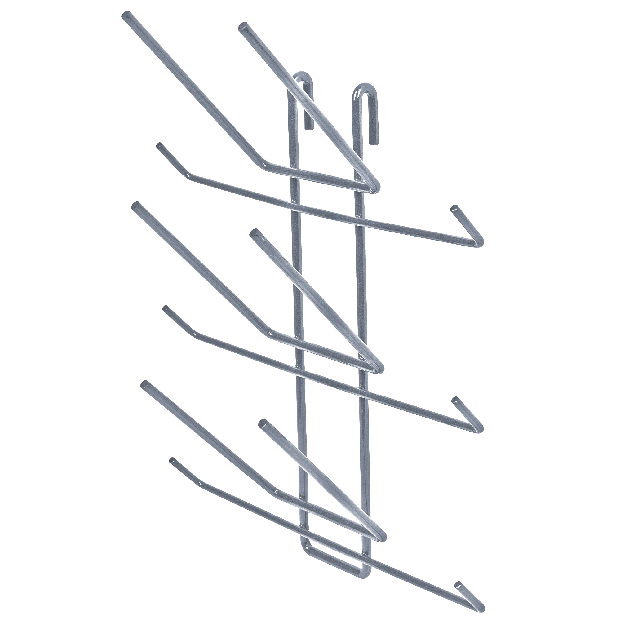Store Grid Bottle Drying Rack, (6) bottle capacity, gray epoxy antimicrobial finish, NSF