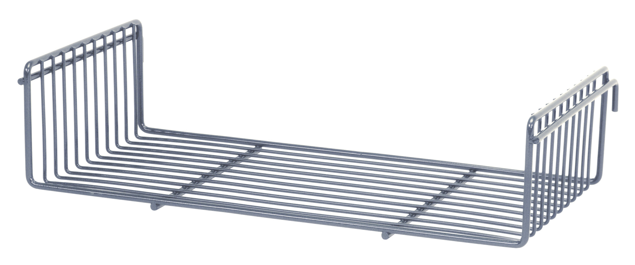 Store Grid Shelf, 18"W x 9"D x 3-3/4"H, flat, gray epoxy antimicrobial finish, NSF
