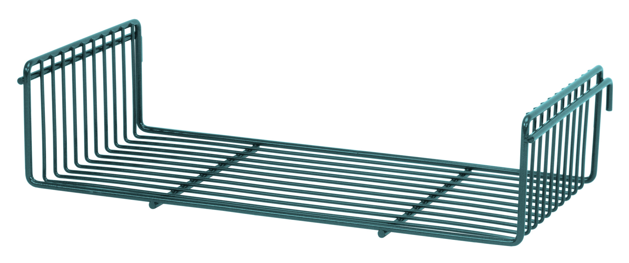 Store Grid Shelf, 18"W x 9"D x 3-3/4"H, flat, green epoxy antimicrobial finish, NSF