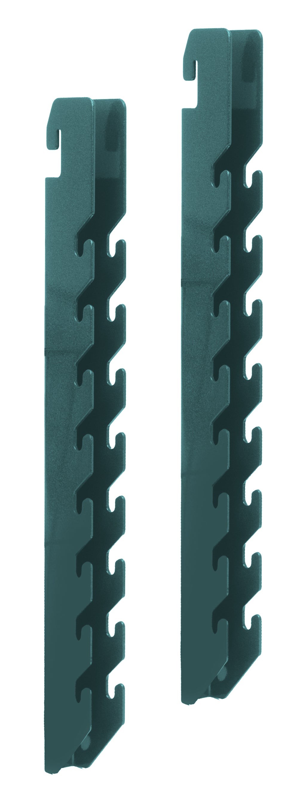 Store Grid Upright, 16"H, slotted every 1-1/2", 12 gauge steel, green epoxy antimicrobial finish, NSF