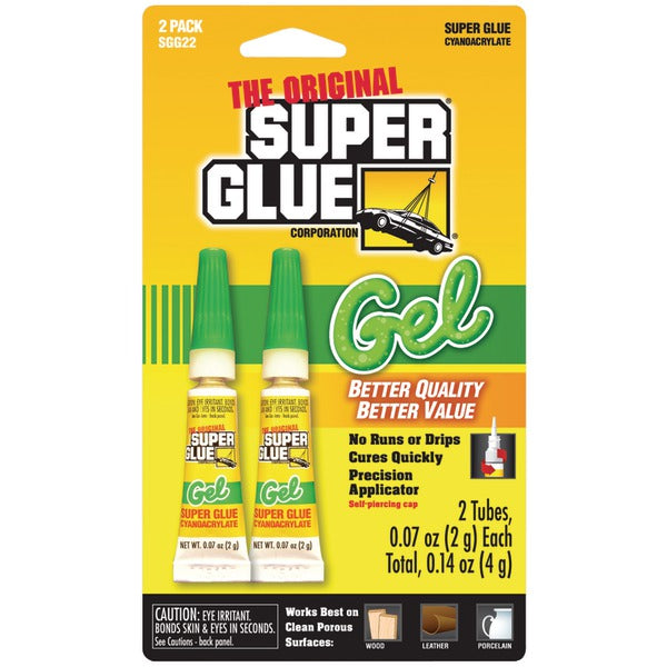 Thick Gel Super Glue-2 Pk