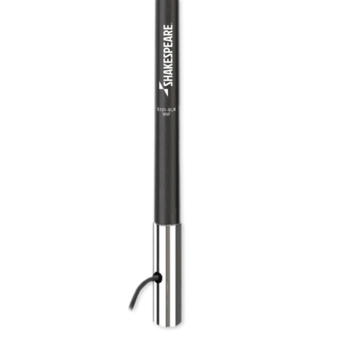 Shakespeare 5101 Black 8' 6Db Vhf Antenna Chrome Ferrule 15' Rg58 Cable